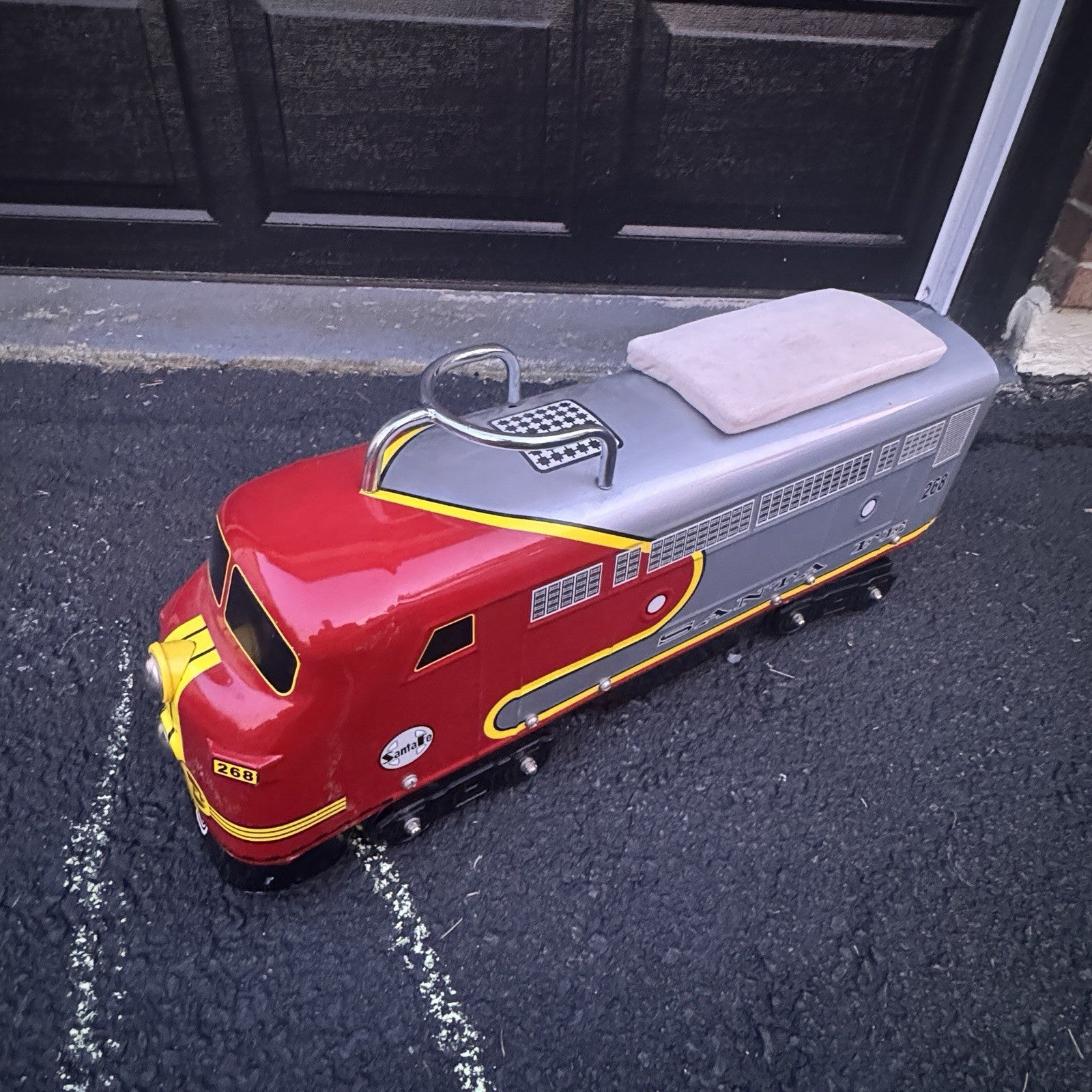 Santa Fe Toddler Ride On Train By Morgan Cycle w/ Seat Cushion Discontinued
