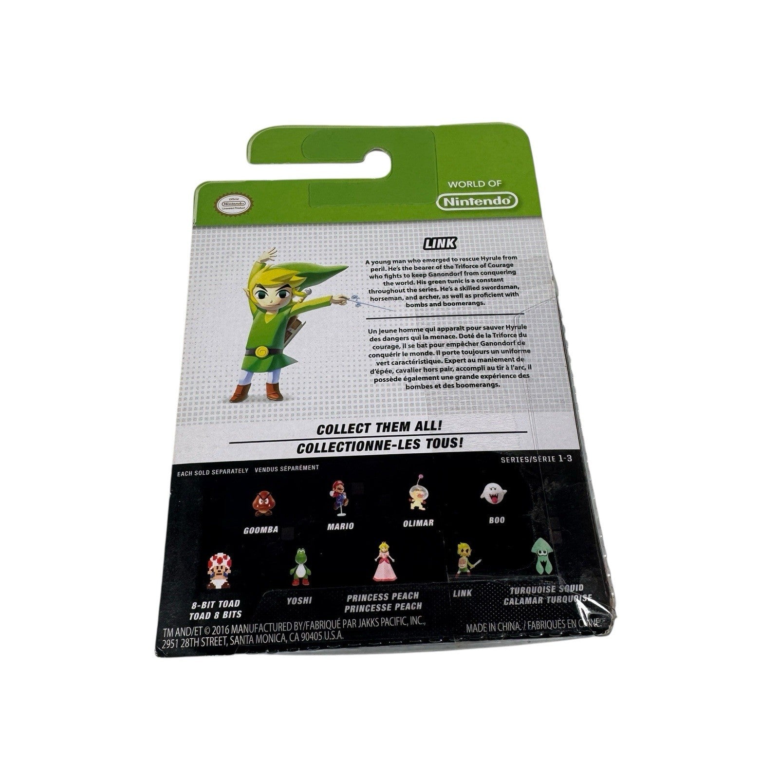 NIB LINK World of Nintendo Legend of Zelda Windwaker 2.25" figure