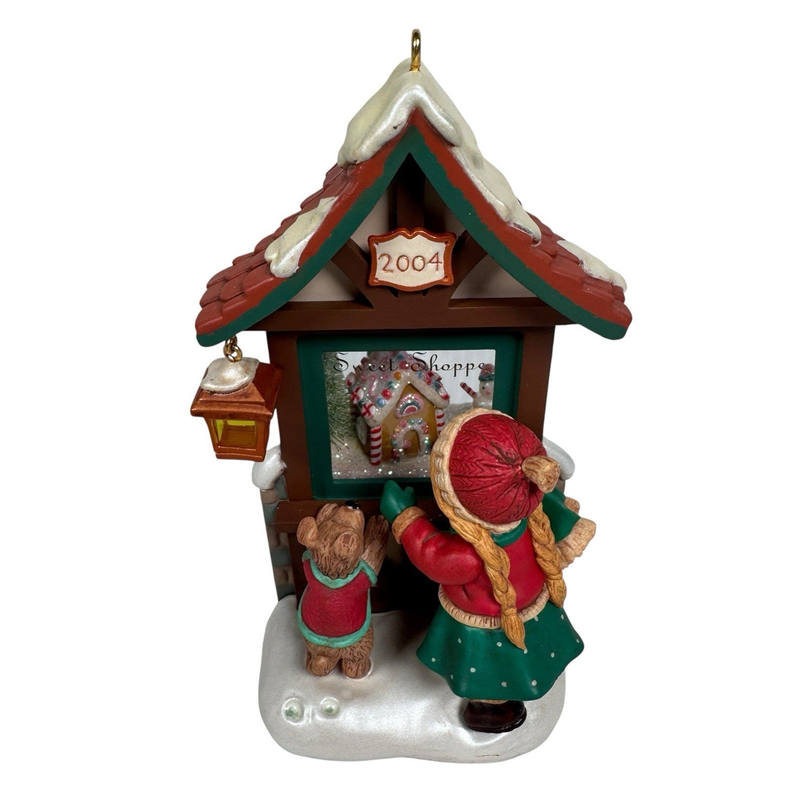 Lot Of 2 Hallmark Club Exclusive Ornaments Plotting The Course Christmas Window
