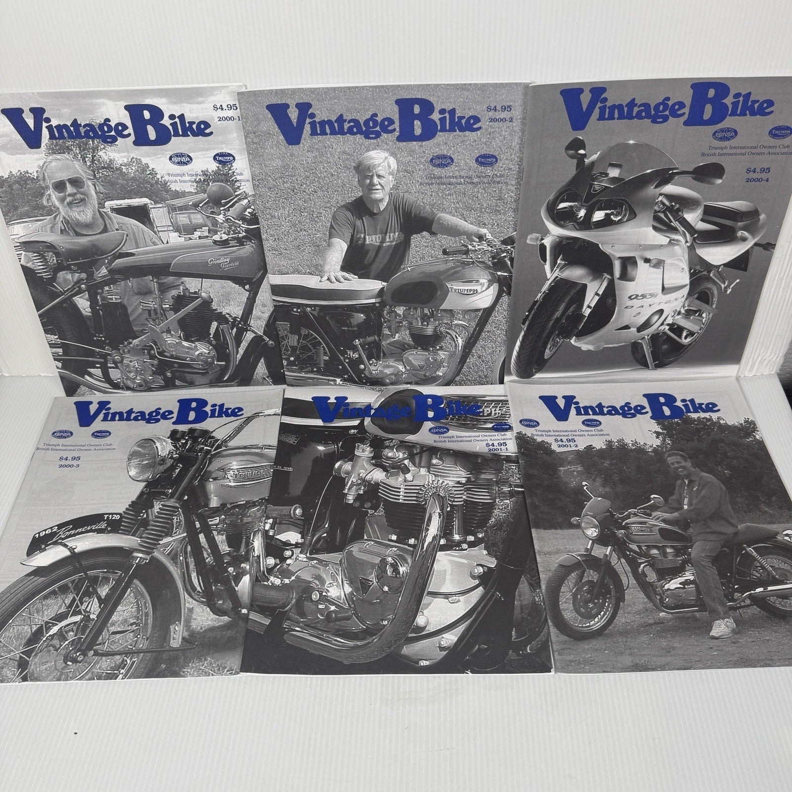 Vintage Bike Motorcycle Magazine Triumph Intl Owners Club Lot Of 41, 1993-2015