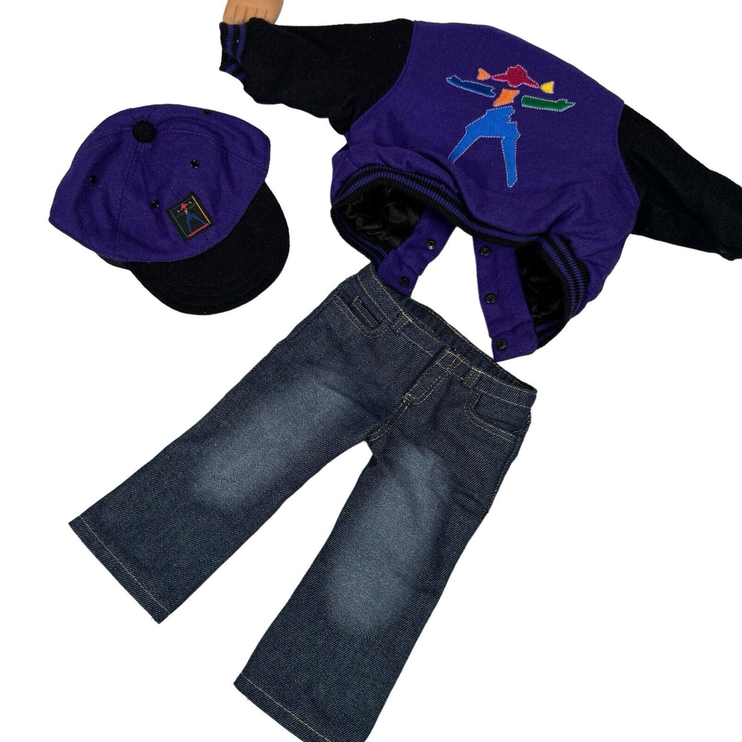 Samantha American Girl Doll Lot w/ Locker, Varsity Bomber Jacket, Hat & More