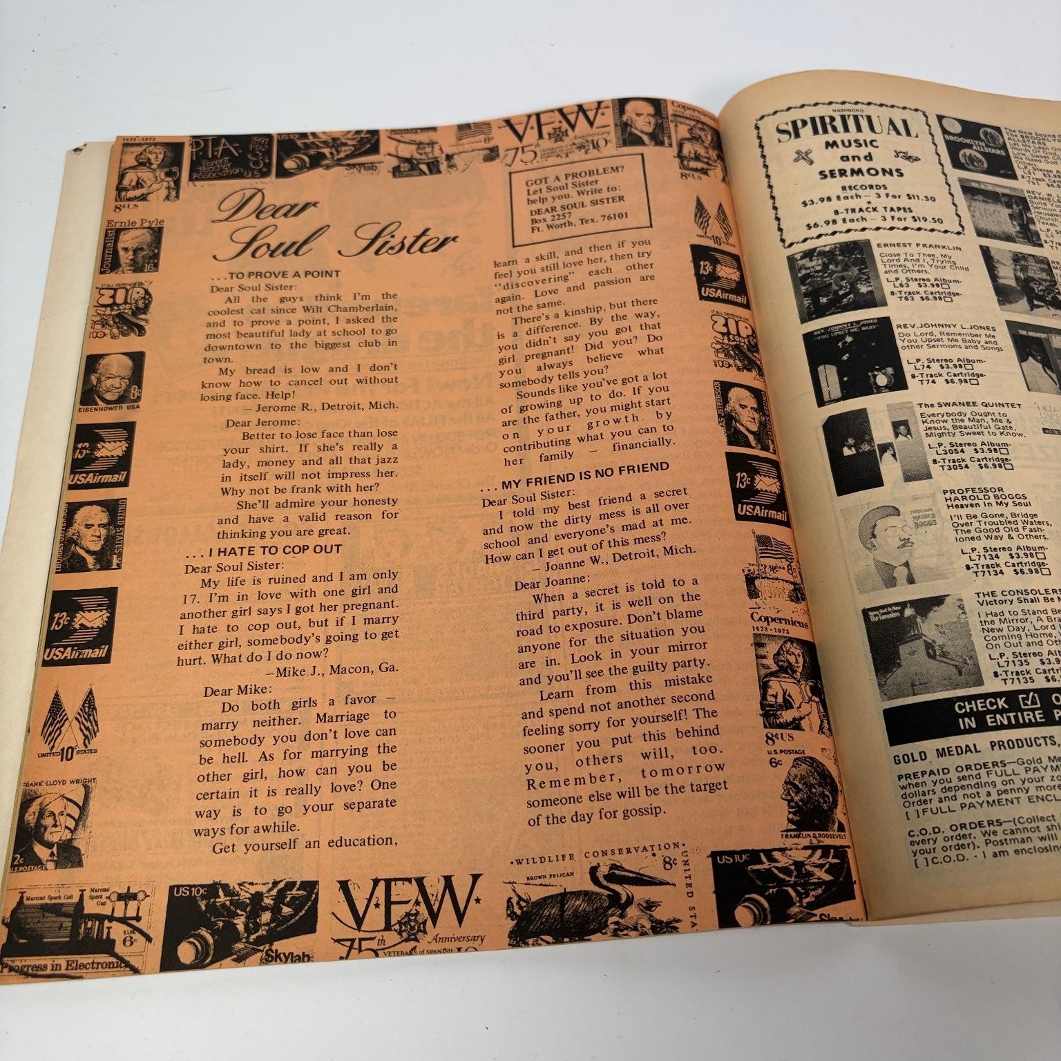 Soul Teen Magazine November 1974 The Stylistics Michael Jackson Etta James