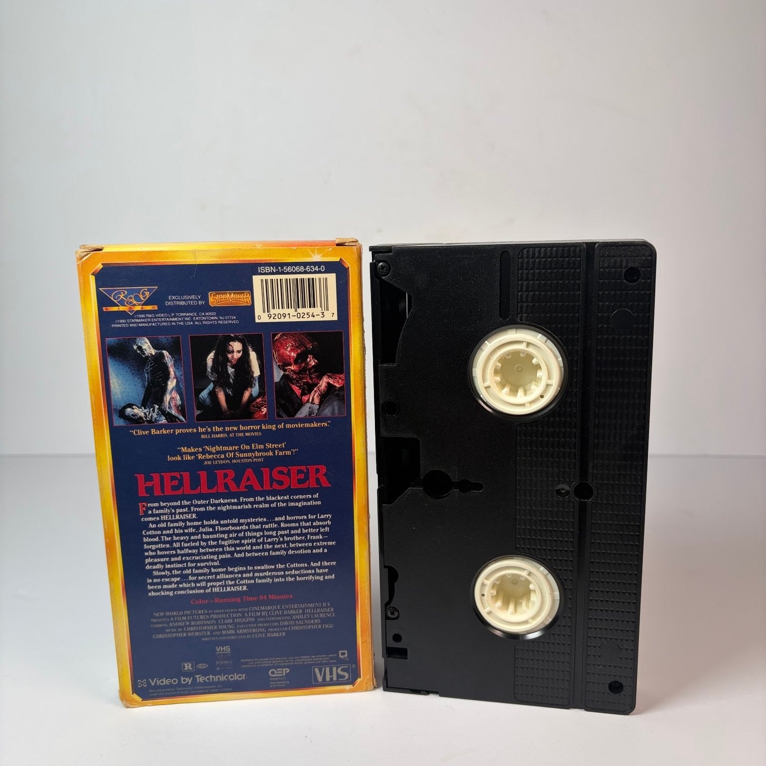 Hellraiser VHS 1987 Horror New World Video Clive Barker Original Release