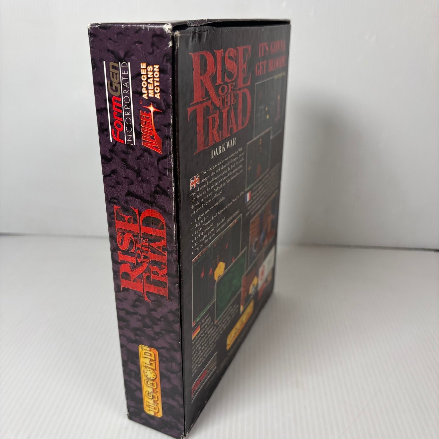 Rise of the Triad: Dark War PC Big Box Video Game 3.5" Floppy Disk w/ Power Pack