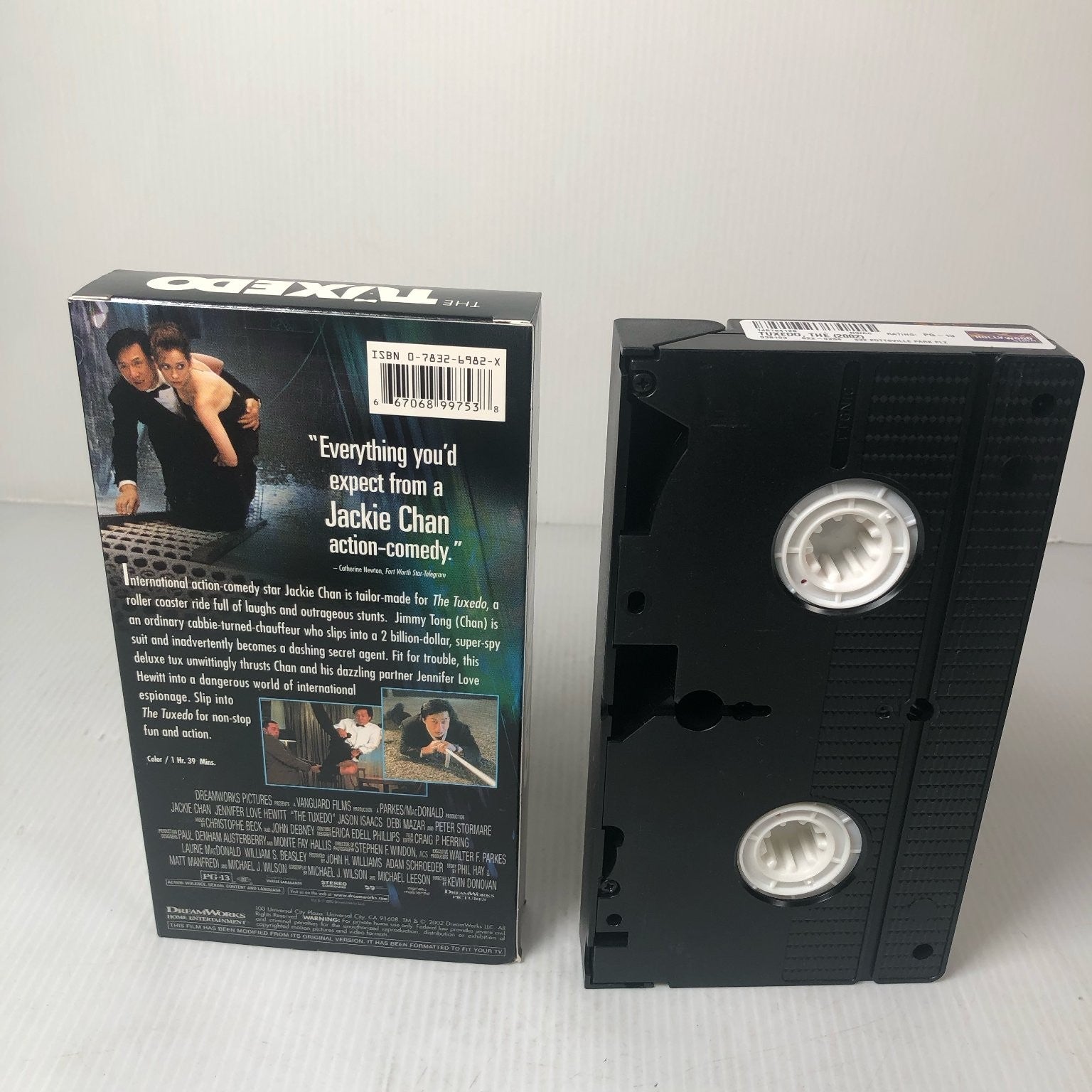 The Tuxedo VHS 2002 Action Comedy Jackie Chan DreamWorks