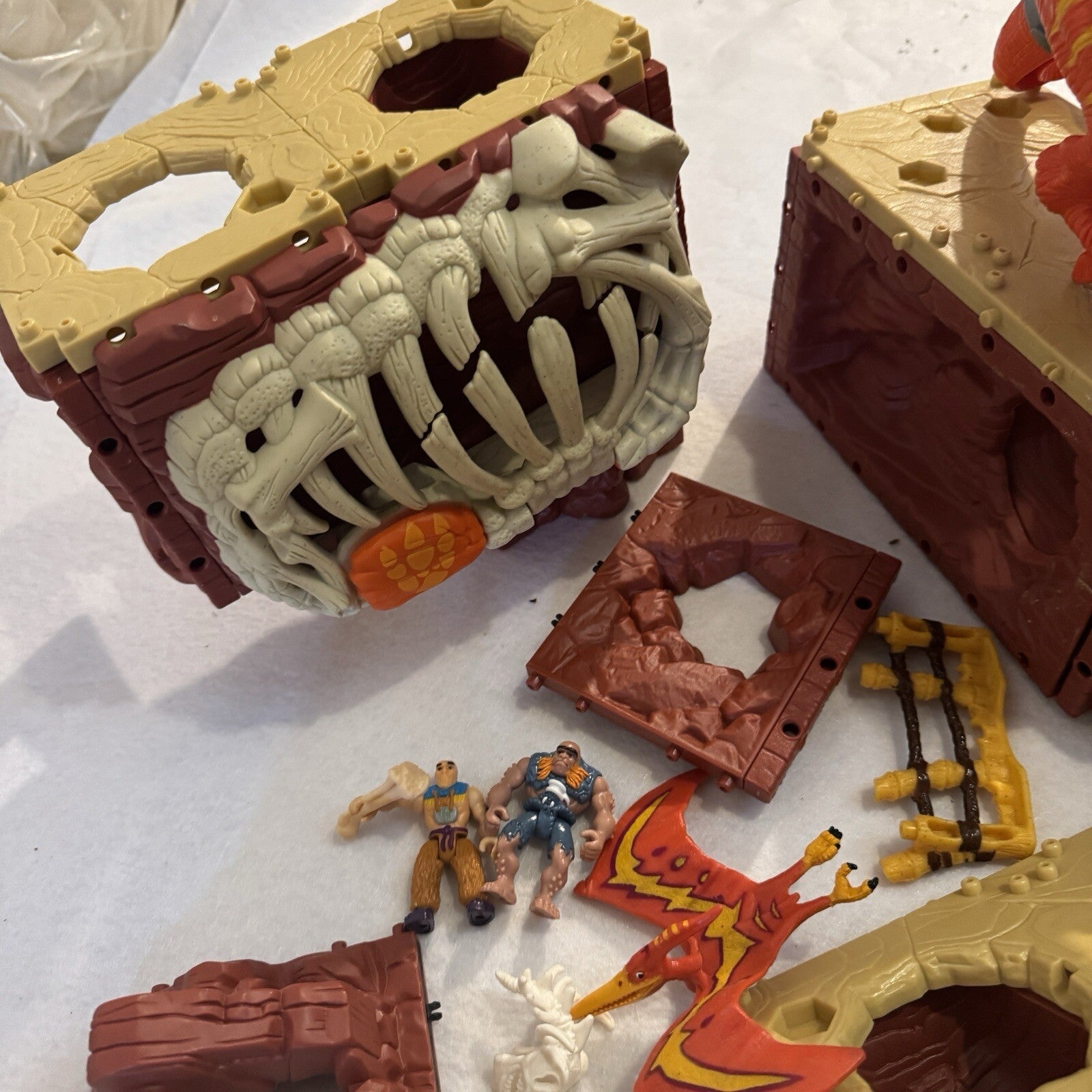 Imaginext T-Rex Mountain H5341 Fisher Price Dinosaur Set AS IS Incomplete Parts