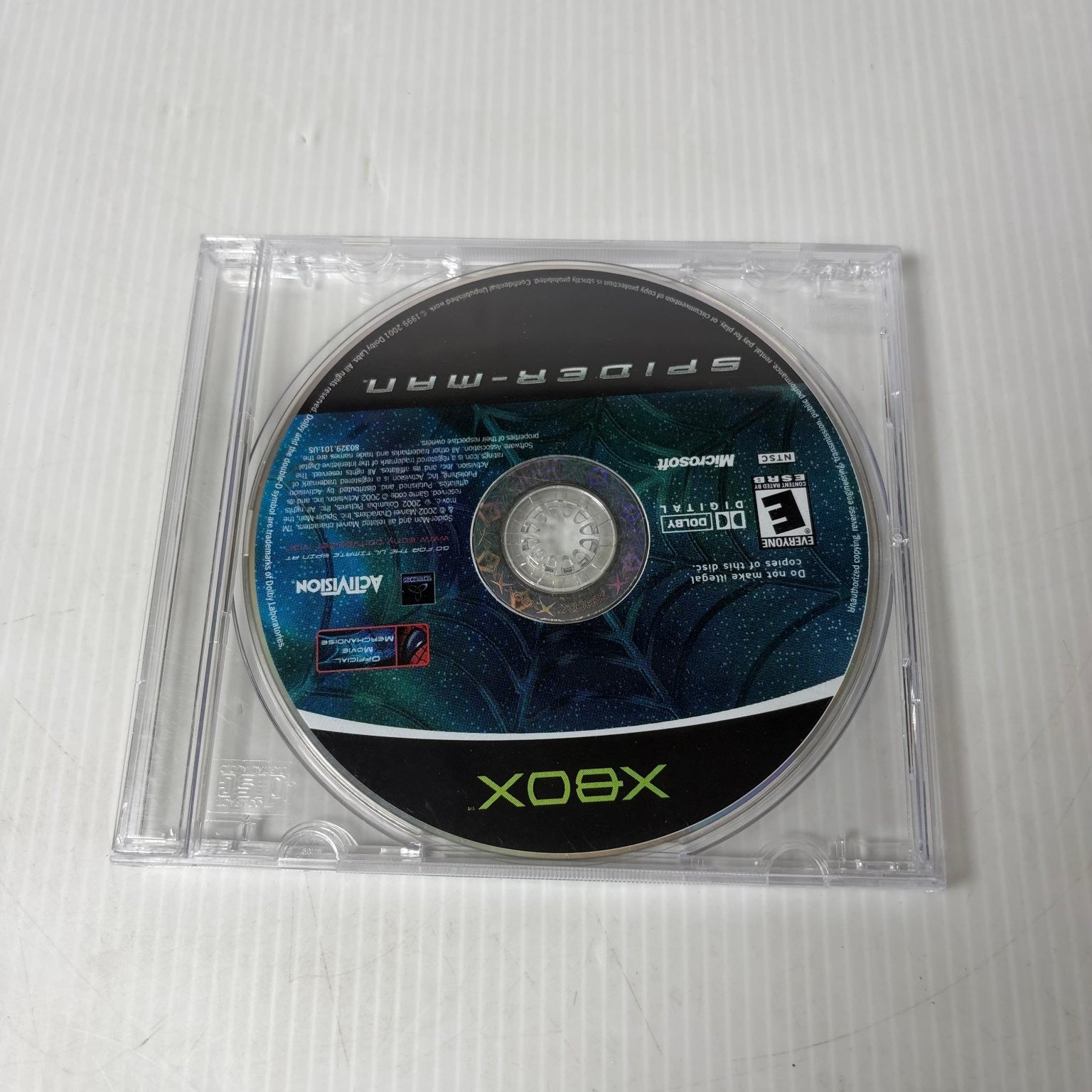 Spider-Man Xbox Video Game Activision Marvel Action Adventure DISC ONLY