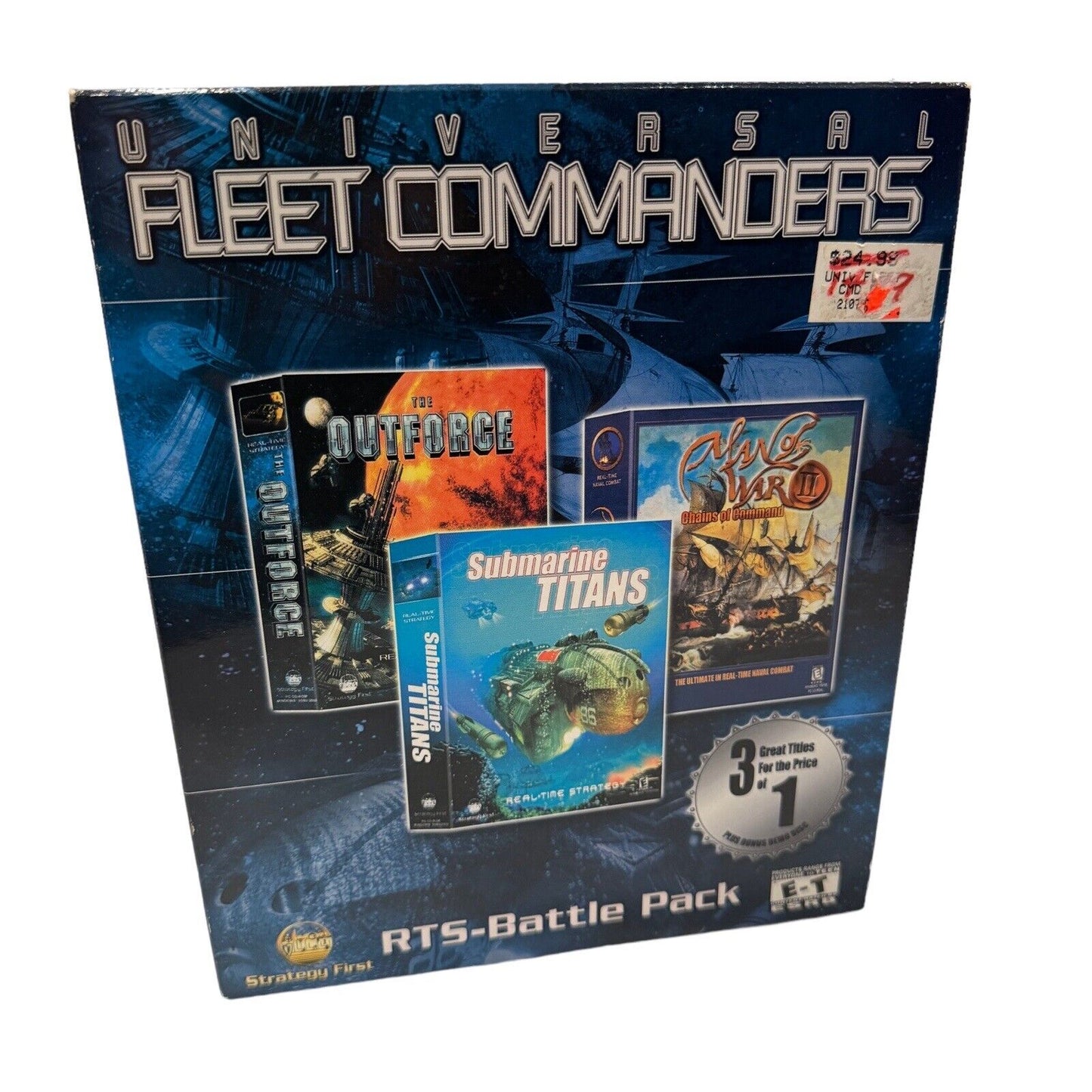 Universal Fleet Commanders RTS Battle Pack Big Box PC Game New in Worn Box