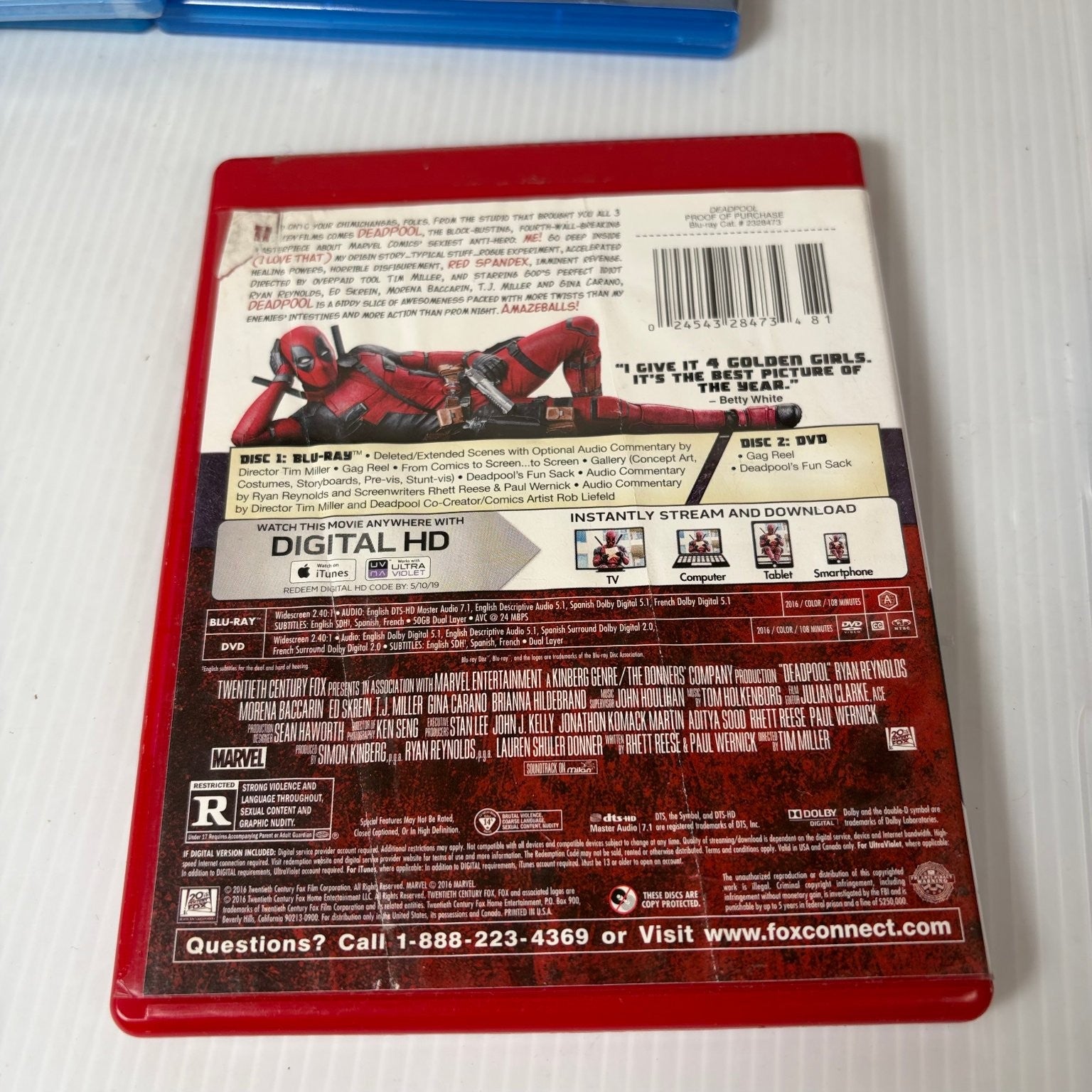 Lot of 10 Marvel Superhero Blu-rays X-Men, Guardians of the Galaxy & More