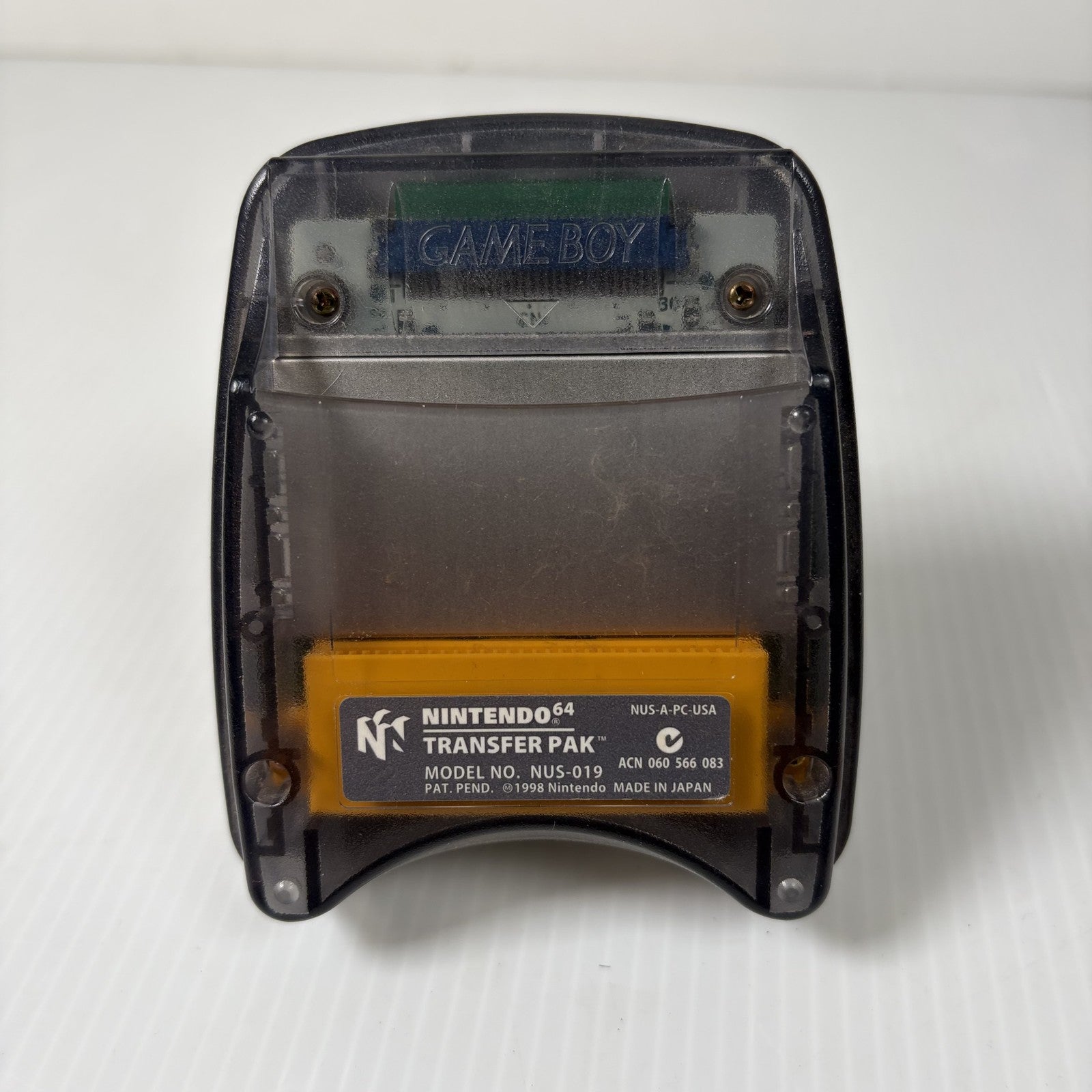 Nintendo 64 N64 Transfer Pak & Game Boy Cartridge Adapter NUS-019 Authentic