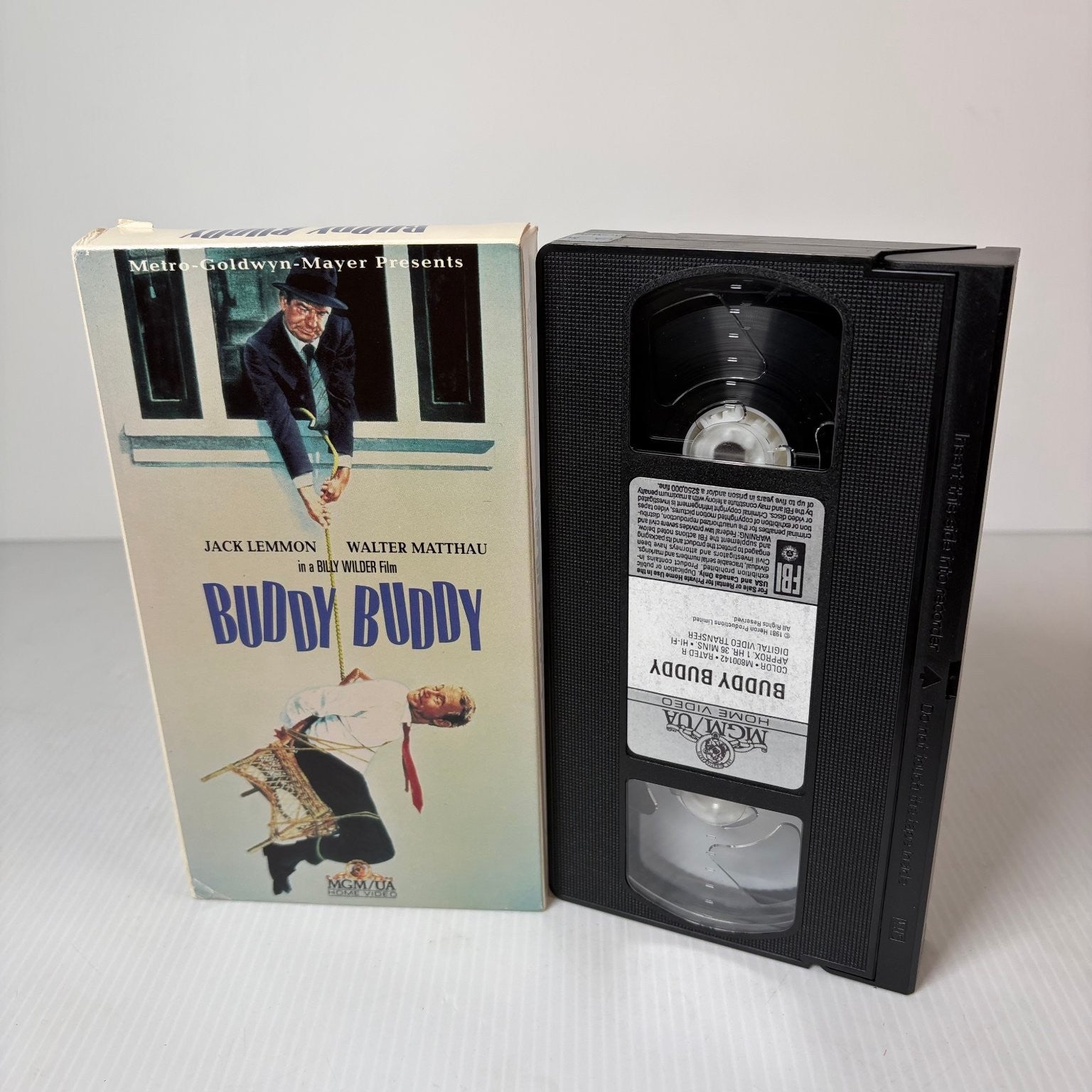 Buddy Buddy VHS 1981 Comedy Farce MGM/UA Jack Lemmon Walter Matthau