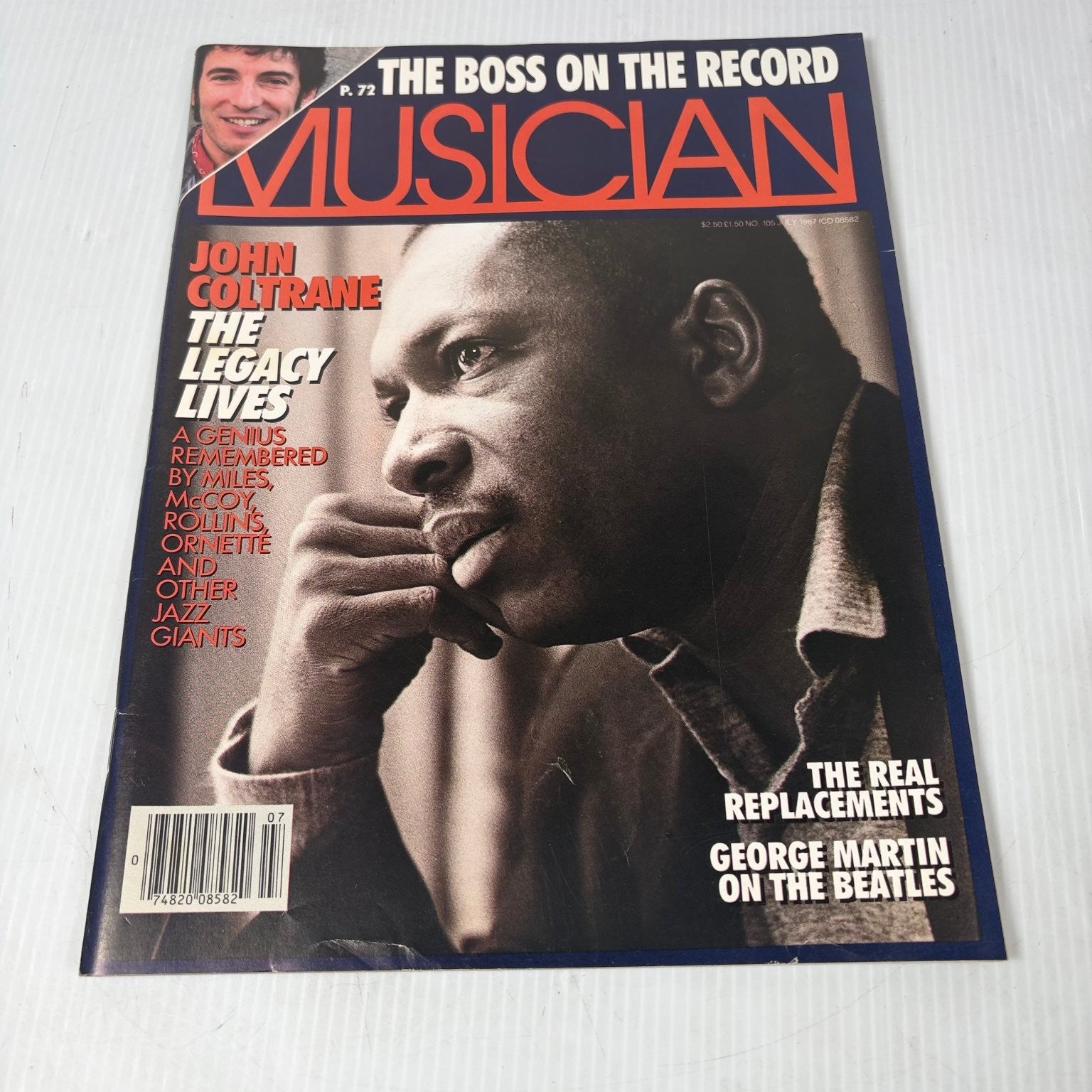 Musician Magazine July 1987 John Coltrane Bruce Springsteen Jazz Beatles