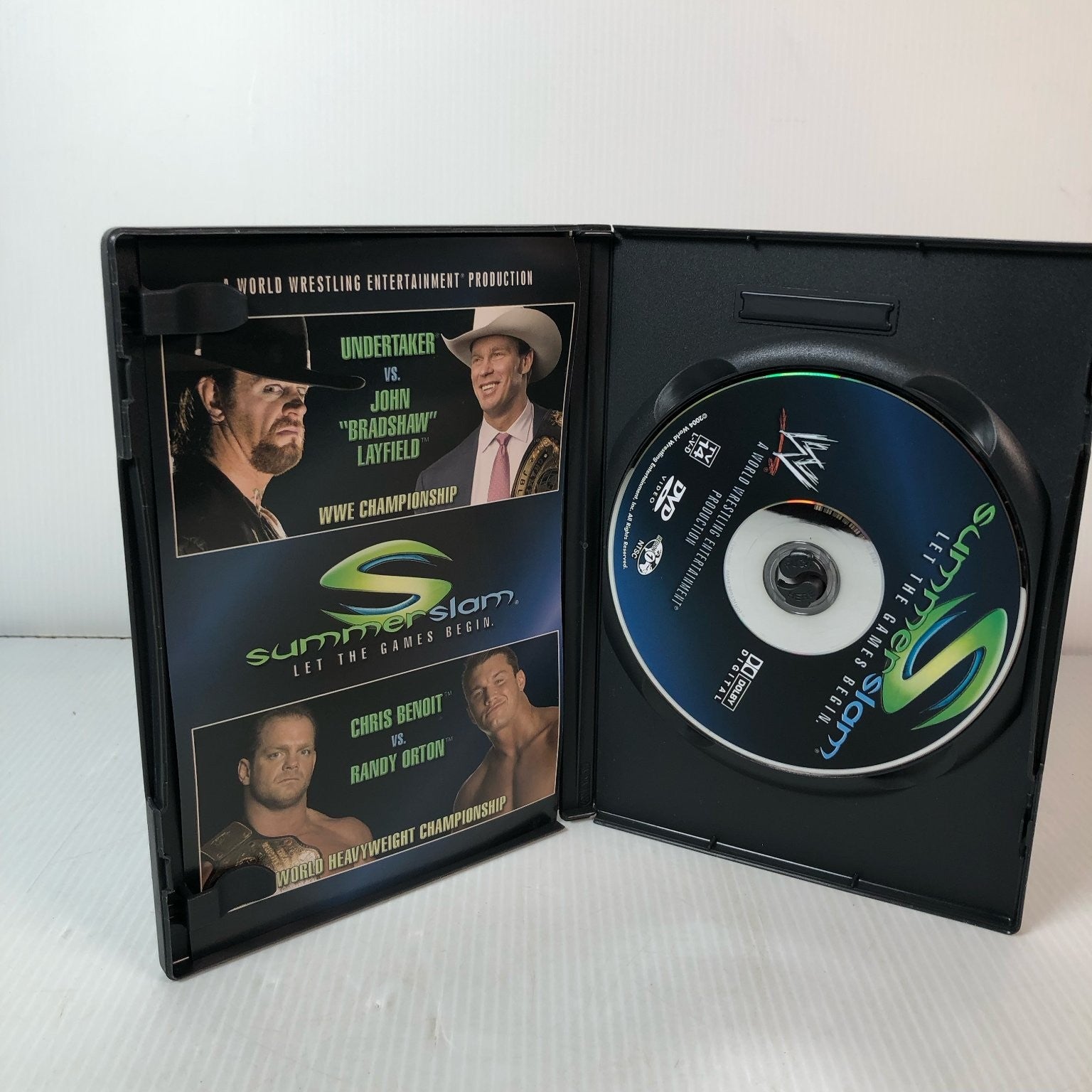 SummerSlam 2004 DVD WWE Championship Undertaker JBL Benoit Orton Angle