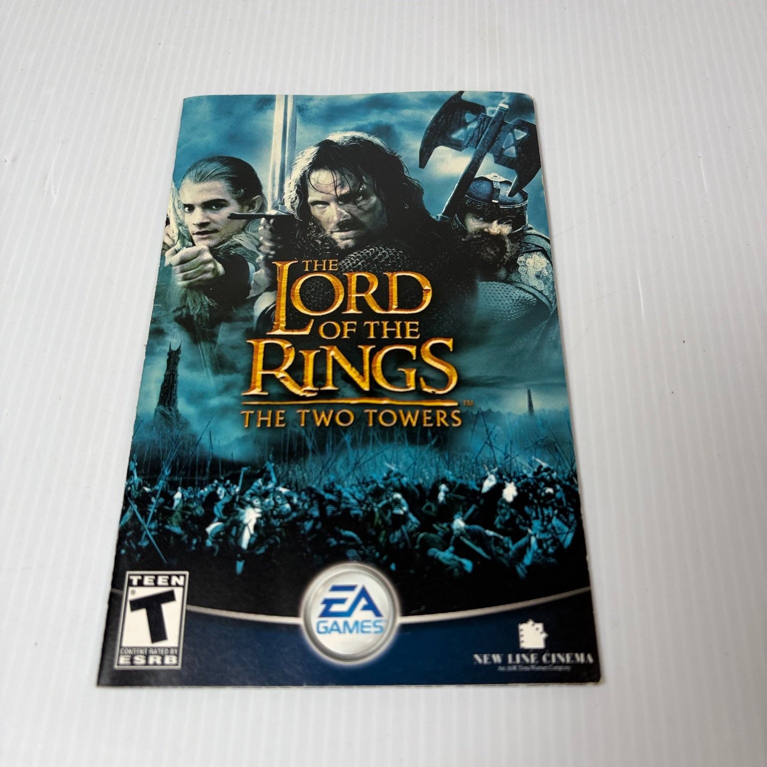 Lord of the Rings Two Towers Manual PlayStation 2 PS2 Booklet OEM