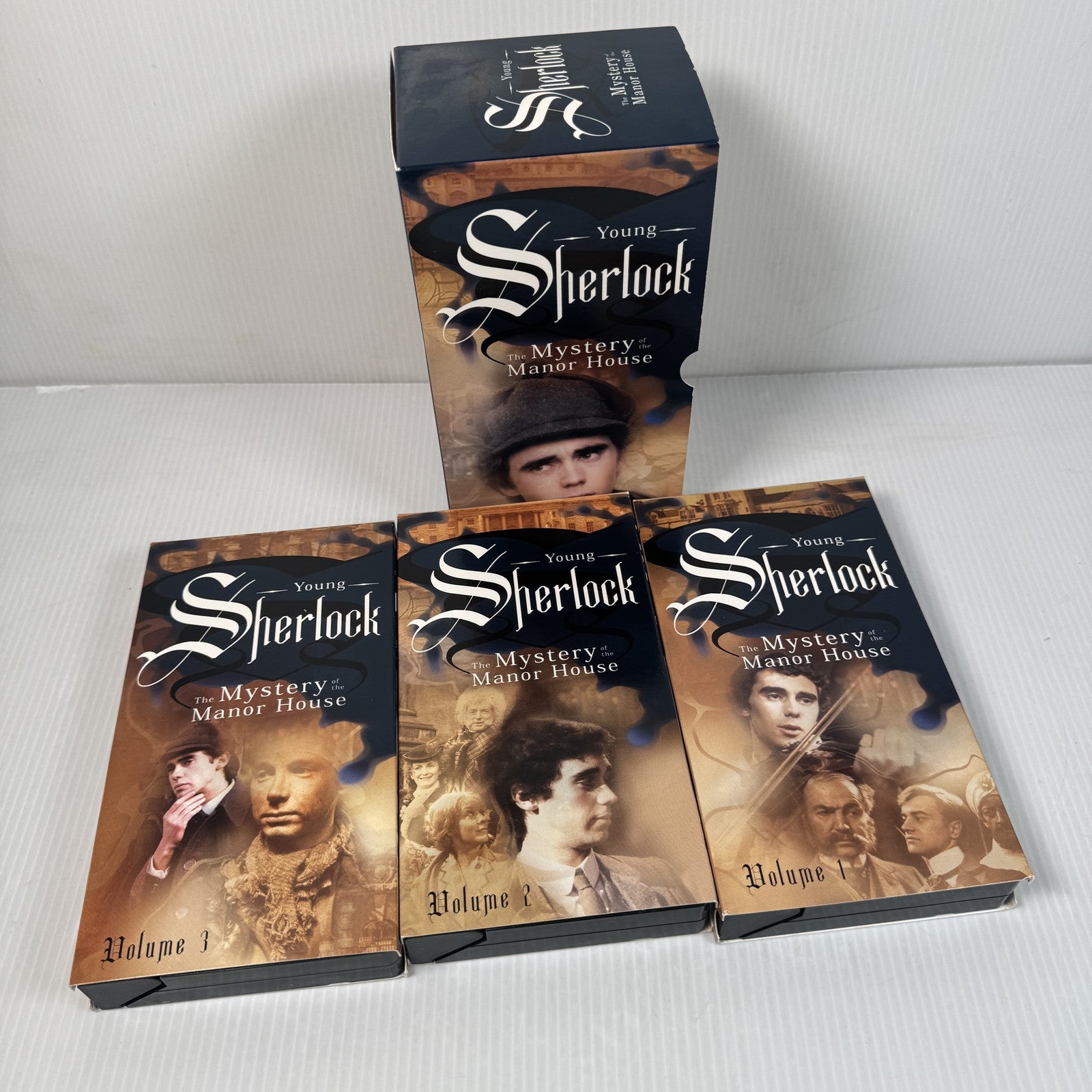 Vintage Young Sherlock Mystery of the Manor House VHS Set 3 Volumes Boxed 1977