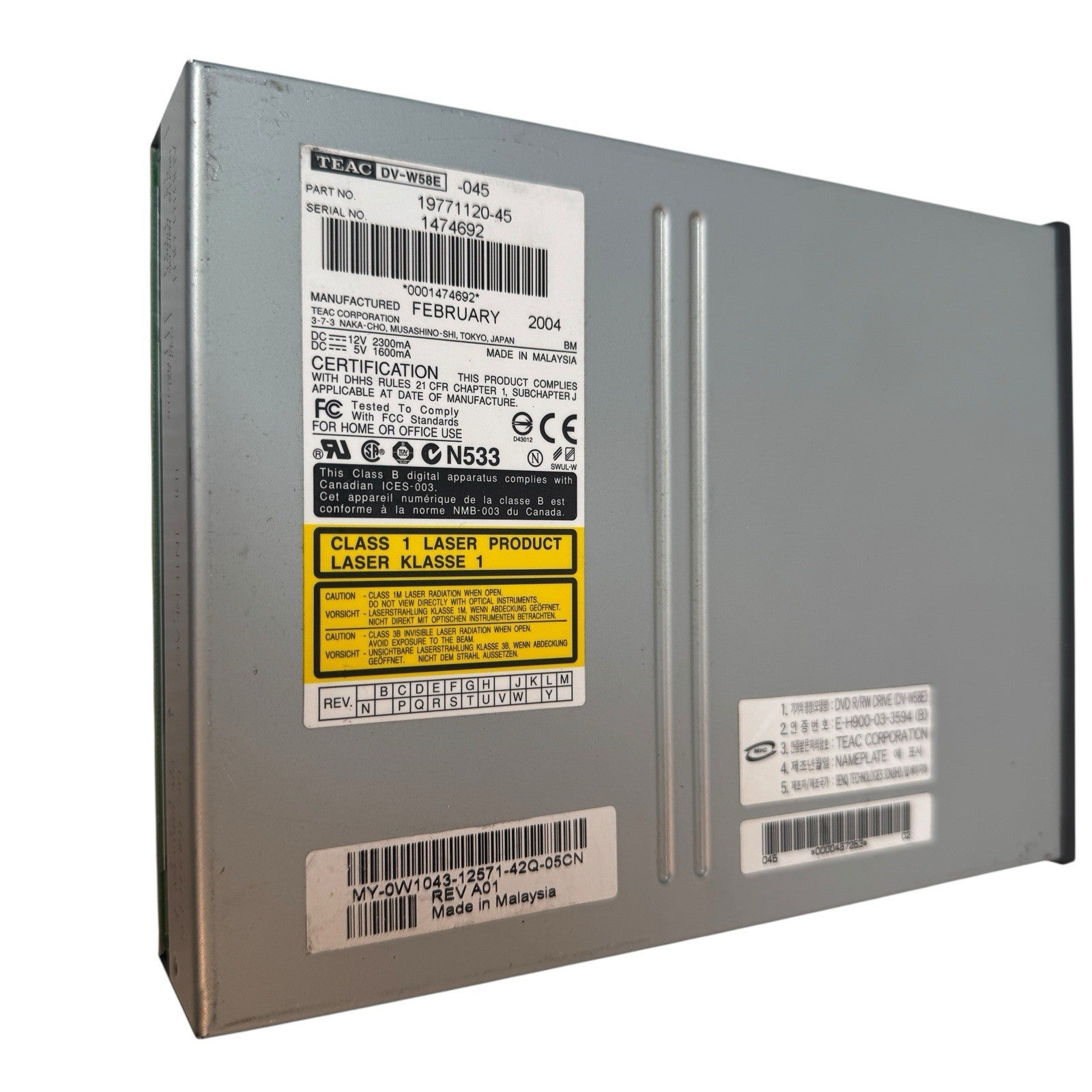 Lot of 3 DVD±RW Rewritable Drives MagicSpin, Sony NEC Optiarc, TEAC Untested