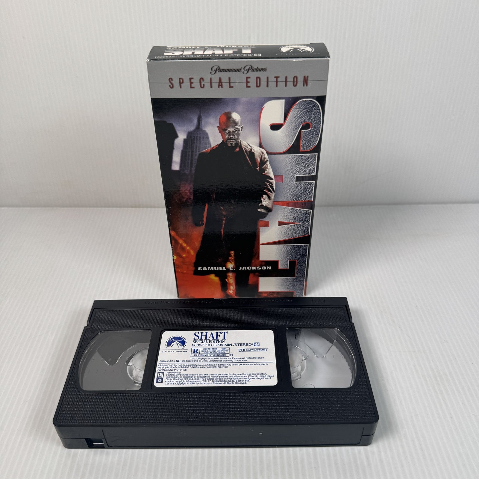 Shaft Special Edition VHS Samuel L Jackson Paramount Crime Thriller Movie Paramo