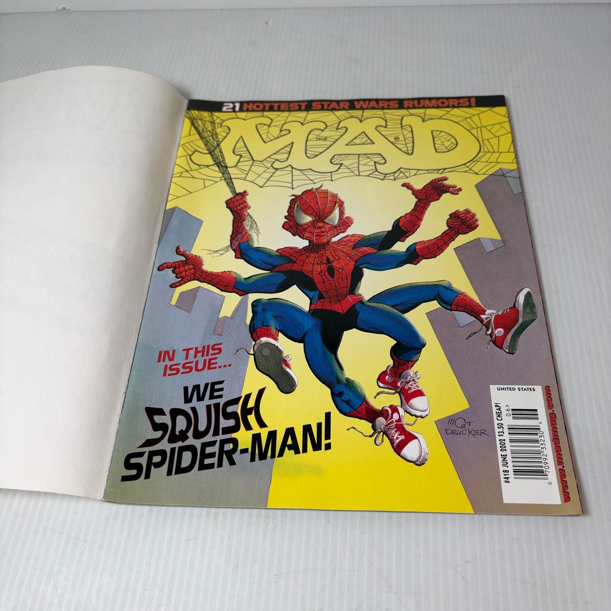 MAD Magazine June 2000 We Squish Spider-Man Parody Star Wars Humor