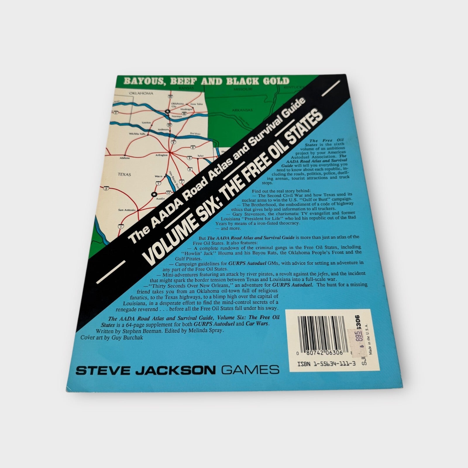 SJG Car Wars AADA Road Atlas & Survival Guide Volume 6 The Free Oil States