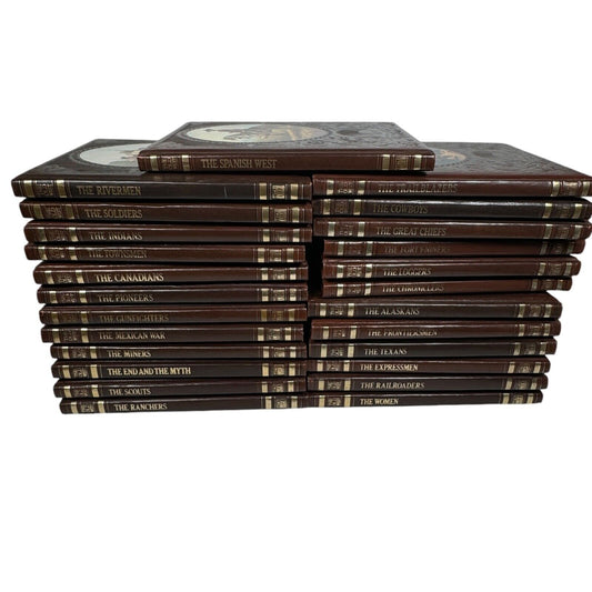 Time Life THE OLD WEST 25 Volume Set Hardcover Leatherette (Missing 1 Volume)