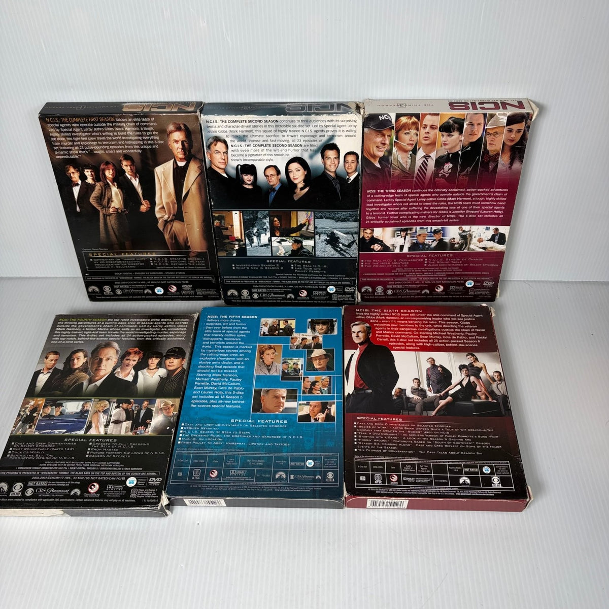 NCIS Seasons 1-6 DVD Set 2003 Mark Harmon Michael Weatherly Pauley Perrette