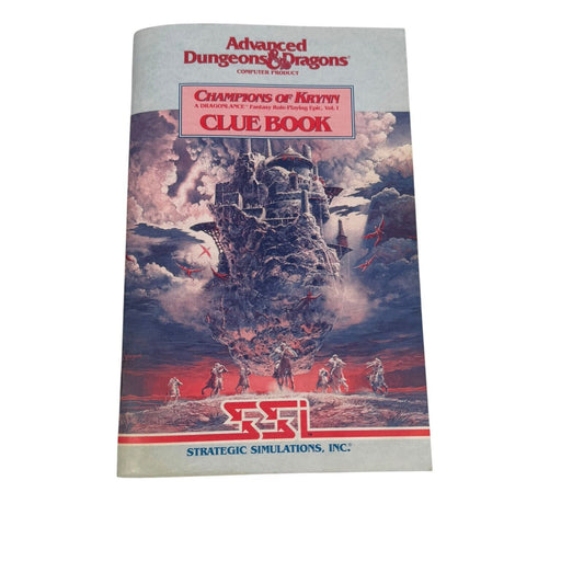 Advanced Dungeons & Dragons Champions of Krynn Clue Book SSI Rare 1990