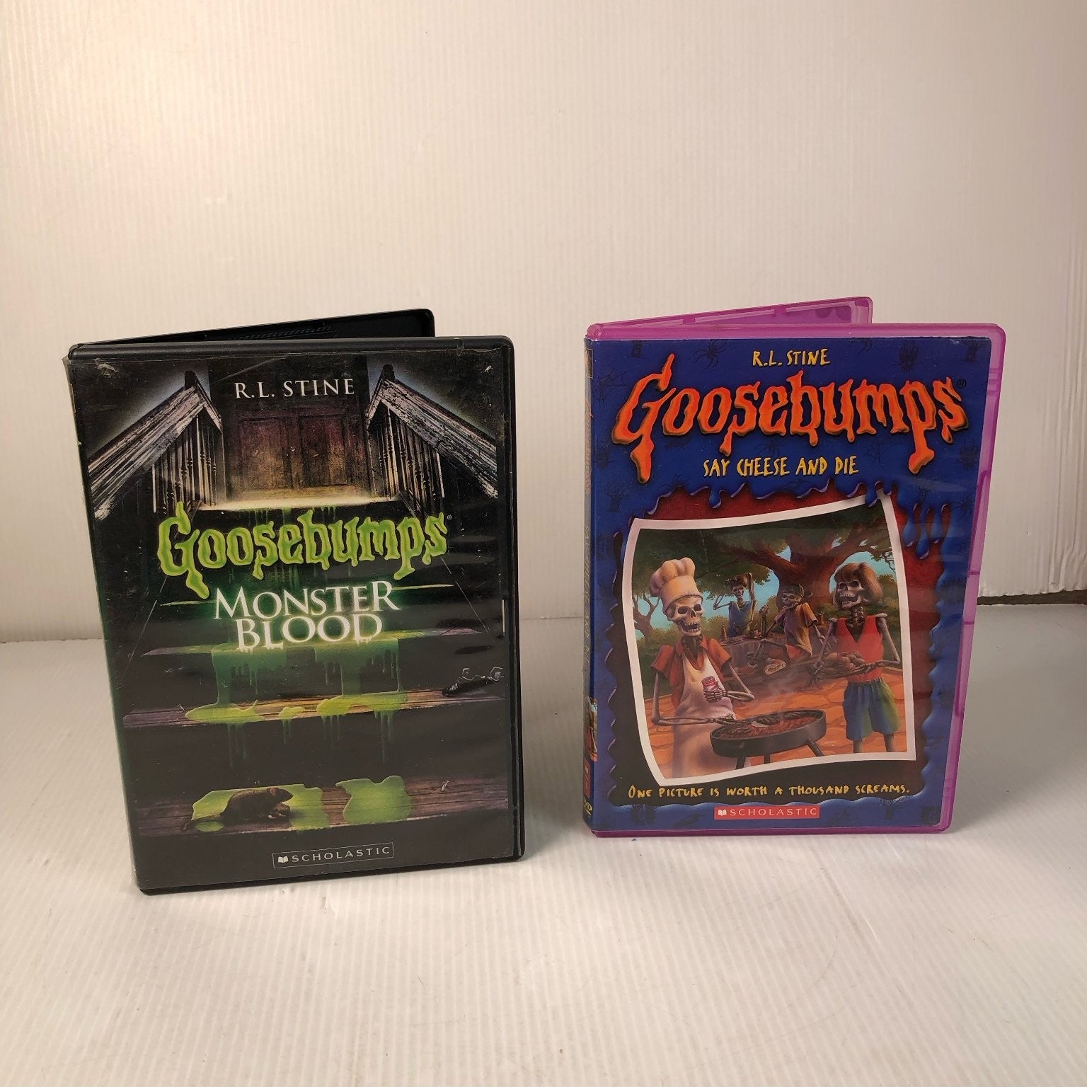 Goosebumps Monster Blood & Say Cheese and Die DVD R.L. Stine Horror Kids