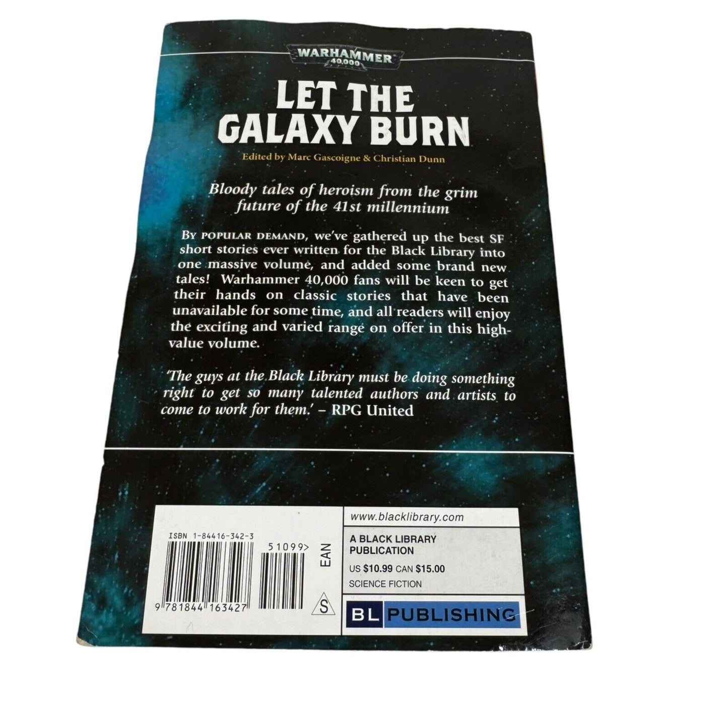 Let the Galaxy Burn by Marc Gascoigne and Christian Dunn (2008, Trade Paperback)