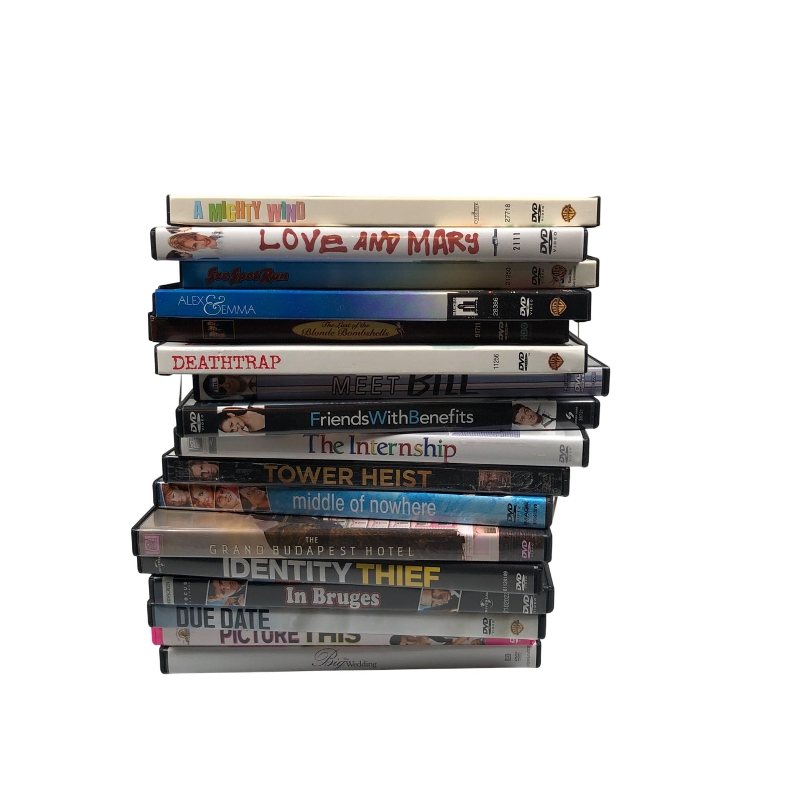 Lot Of 17 Romance & Comedy DVD Movies w/ Tower Heist Identity Thief & More