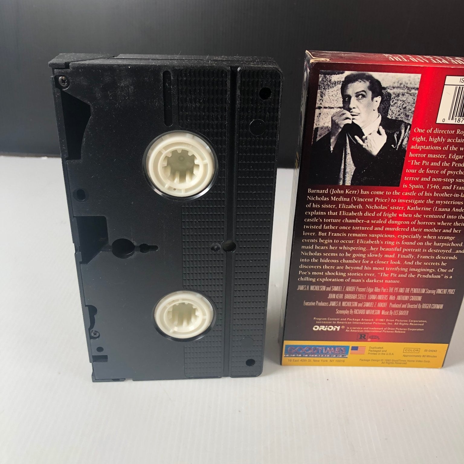 The Pit and the Pendulum VHS 1961 Horror Original Classic Orion Vincent Price