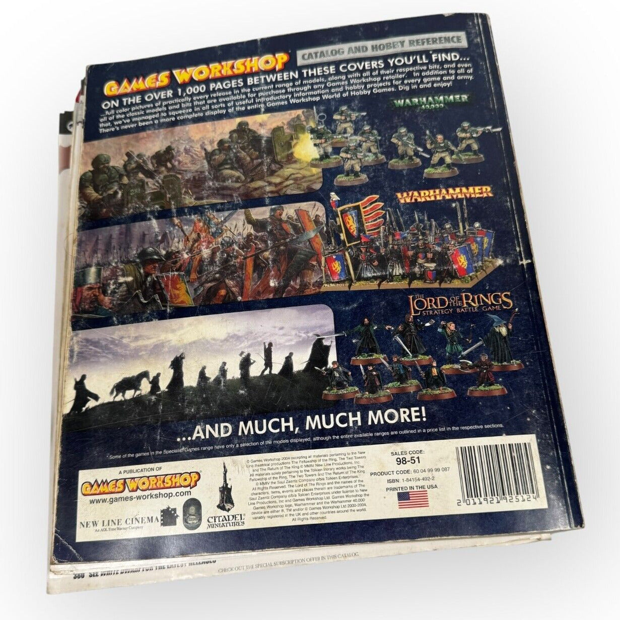 Games Workshop Complete Catalog & Hobby Reference Book 2004-05 Edition WORN SC