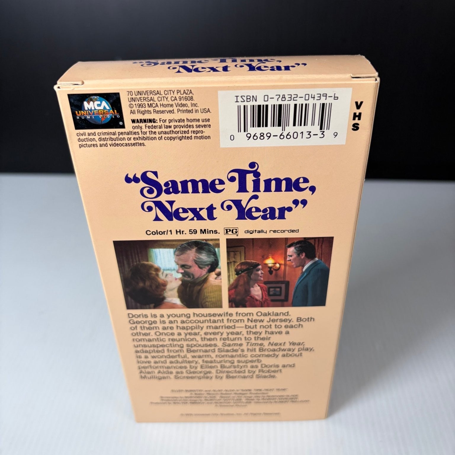 Same Time, Next Year VHS 1978 Romance MCA Universal Home Video