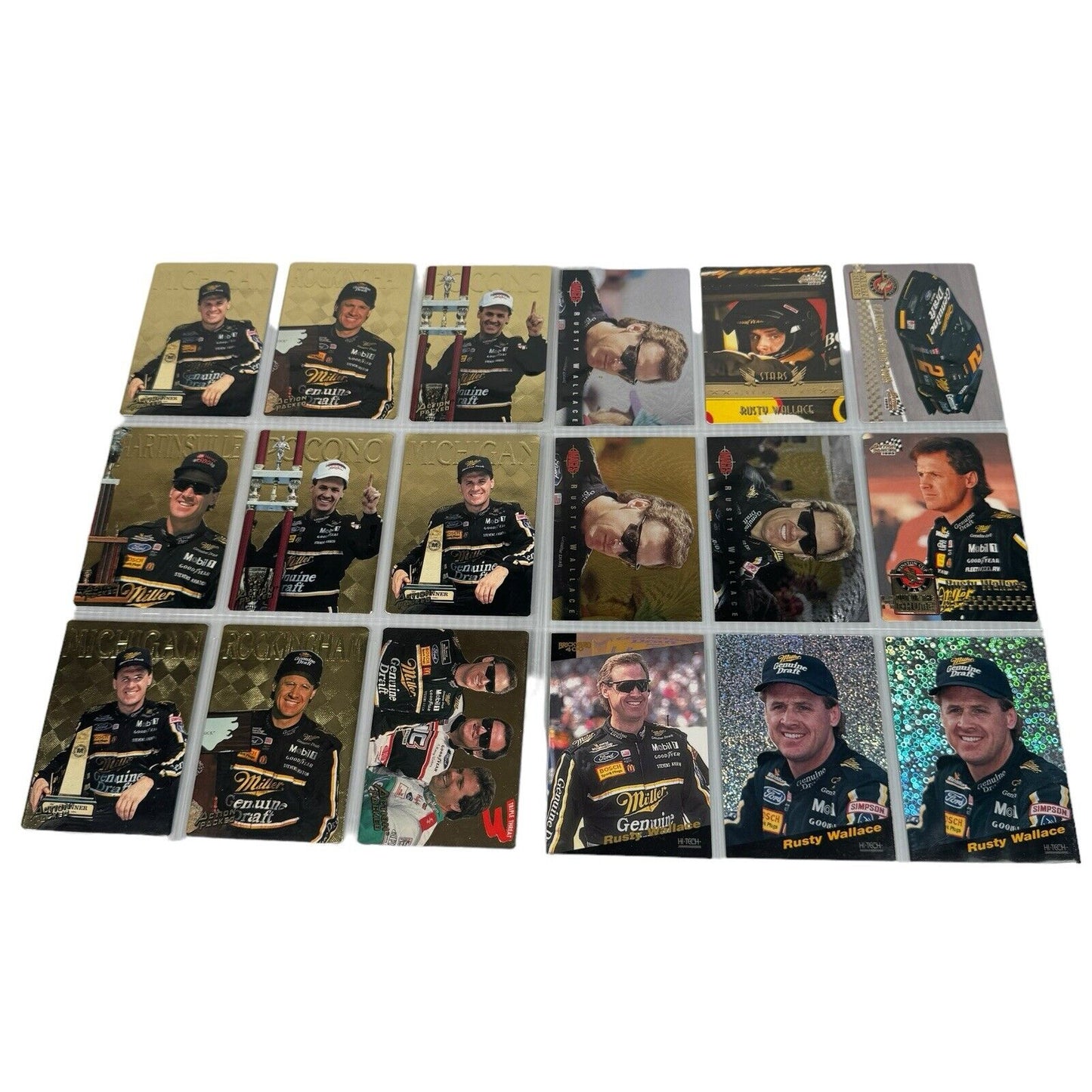 Lot Of 262 Nascar Trading Cards Action Packed Gold Foil Power Racing Upper Deck