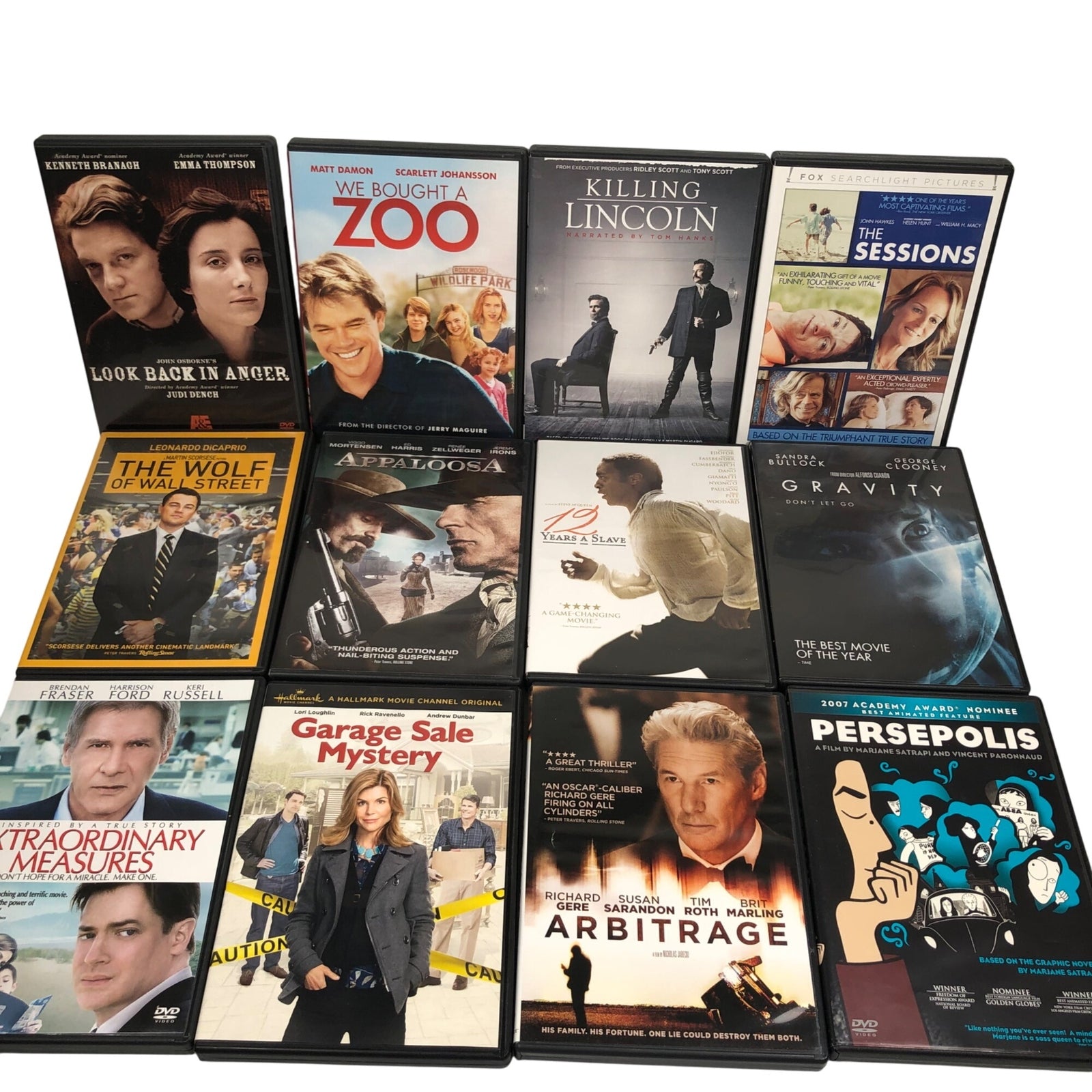 Mixed Lot Of 16 Drama Movie DVDs w/ Gravity, Taken, Wolf of Wall Street & More