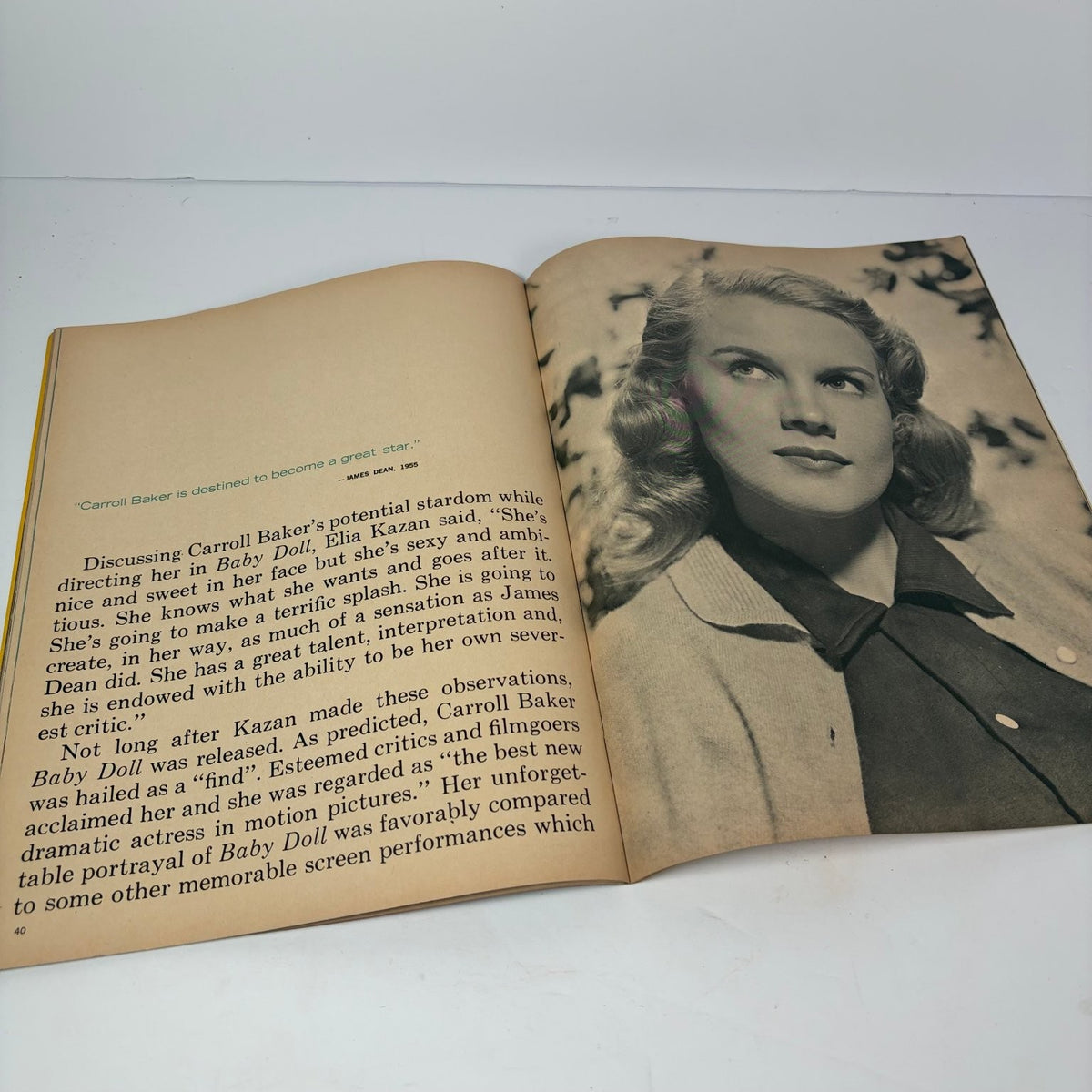 Vintage Screen Legends Magazine May 1965 Vol. One No. 1 James Dean, Carrol Baker