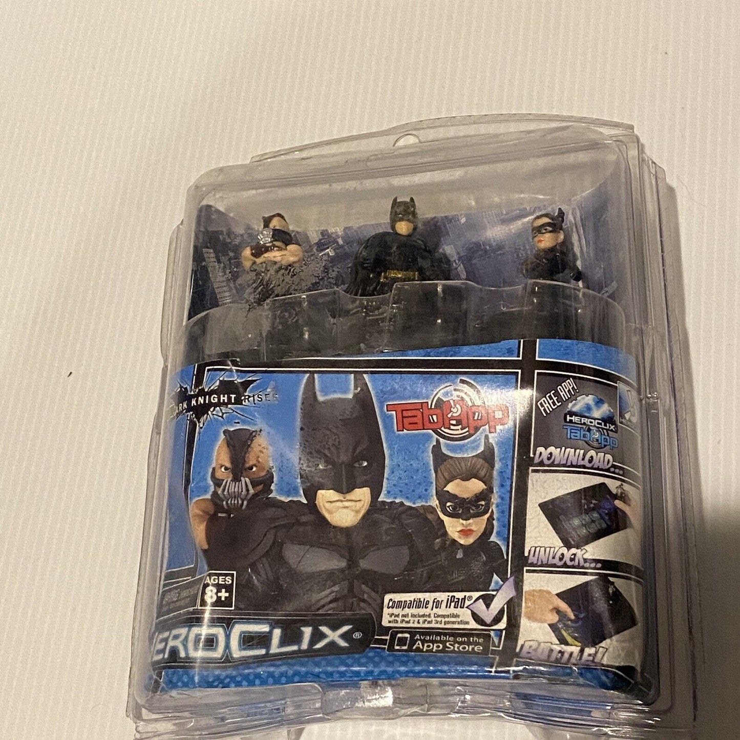 HeroClix TabApp Dark Knight Rises Batman Bane Catwoman Mini Figures NIB