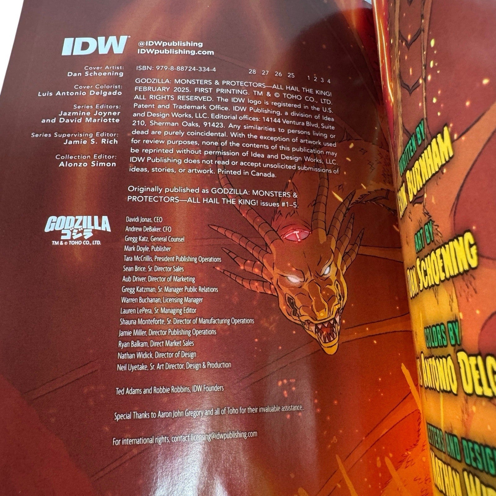 Godzilla Monsters & Protectors All Hail the King Trade Paperback Compiling #1-5