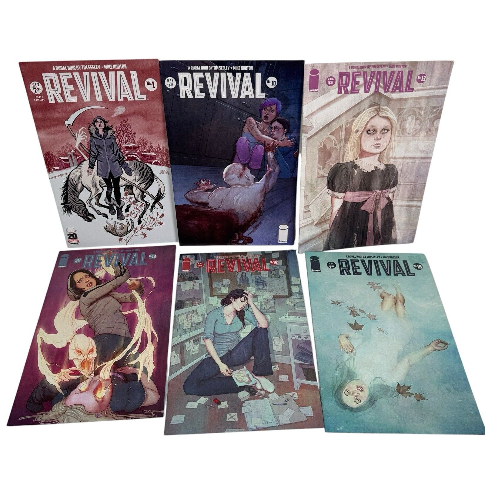 Revival Mixed Lot 15 Comics Tim Seeley Covers 1, 10, 13-17, 22, 28-31, 32-34