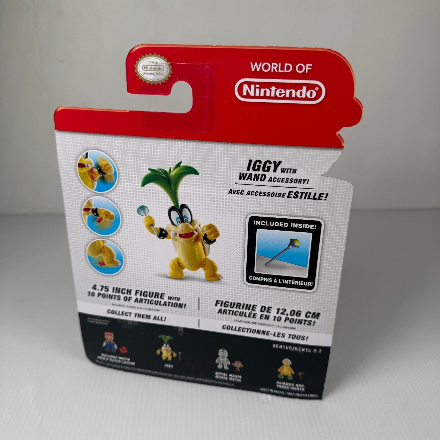 Iggy Super Mario World of Nintendo 4.75" Figure w/ Wand Jakks Pacific Series 2-7