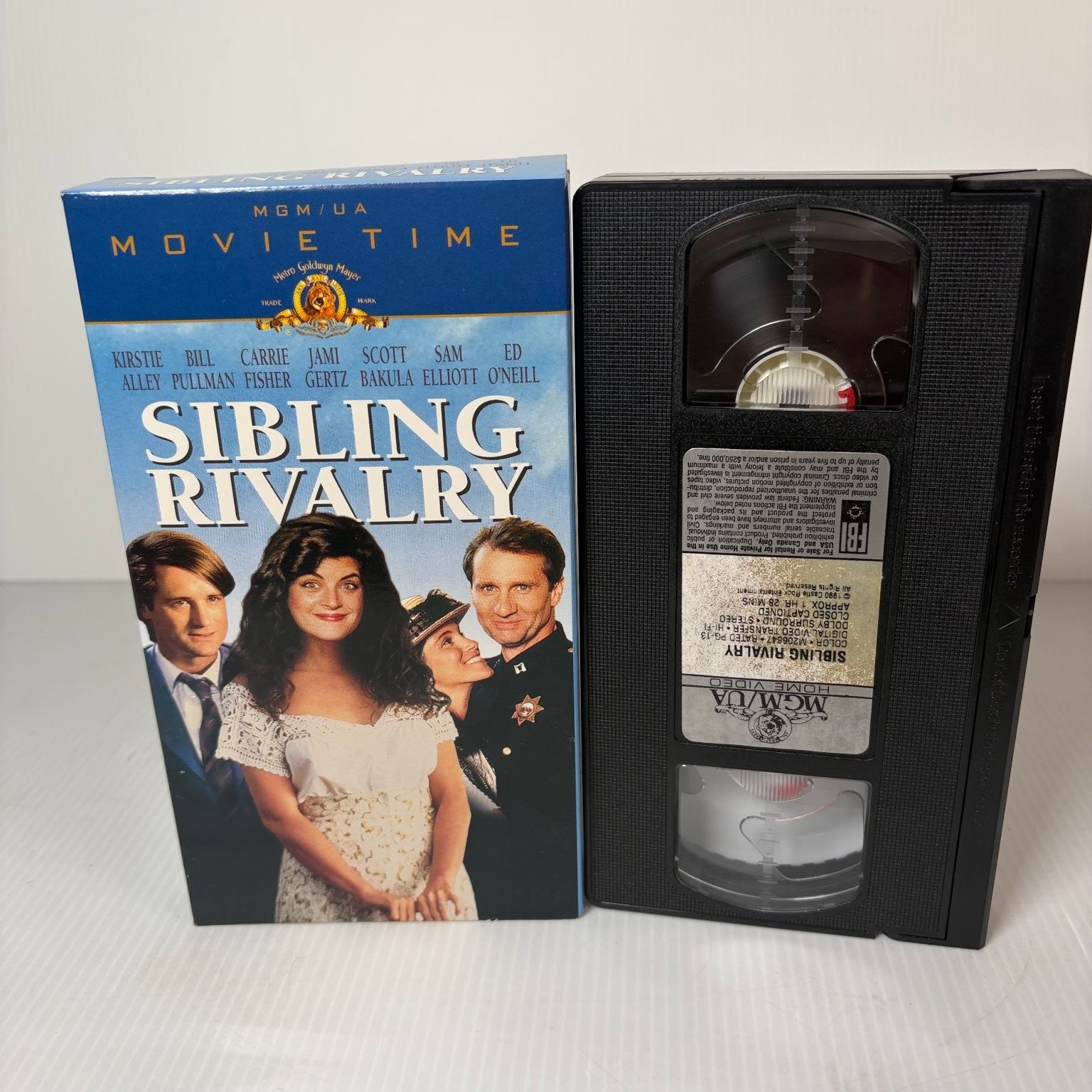 Sibling Rivalry VHS 1990 Comedy MGM/UA Movie Time Kirstie Alley Ed O'Neill