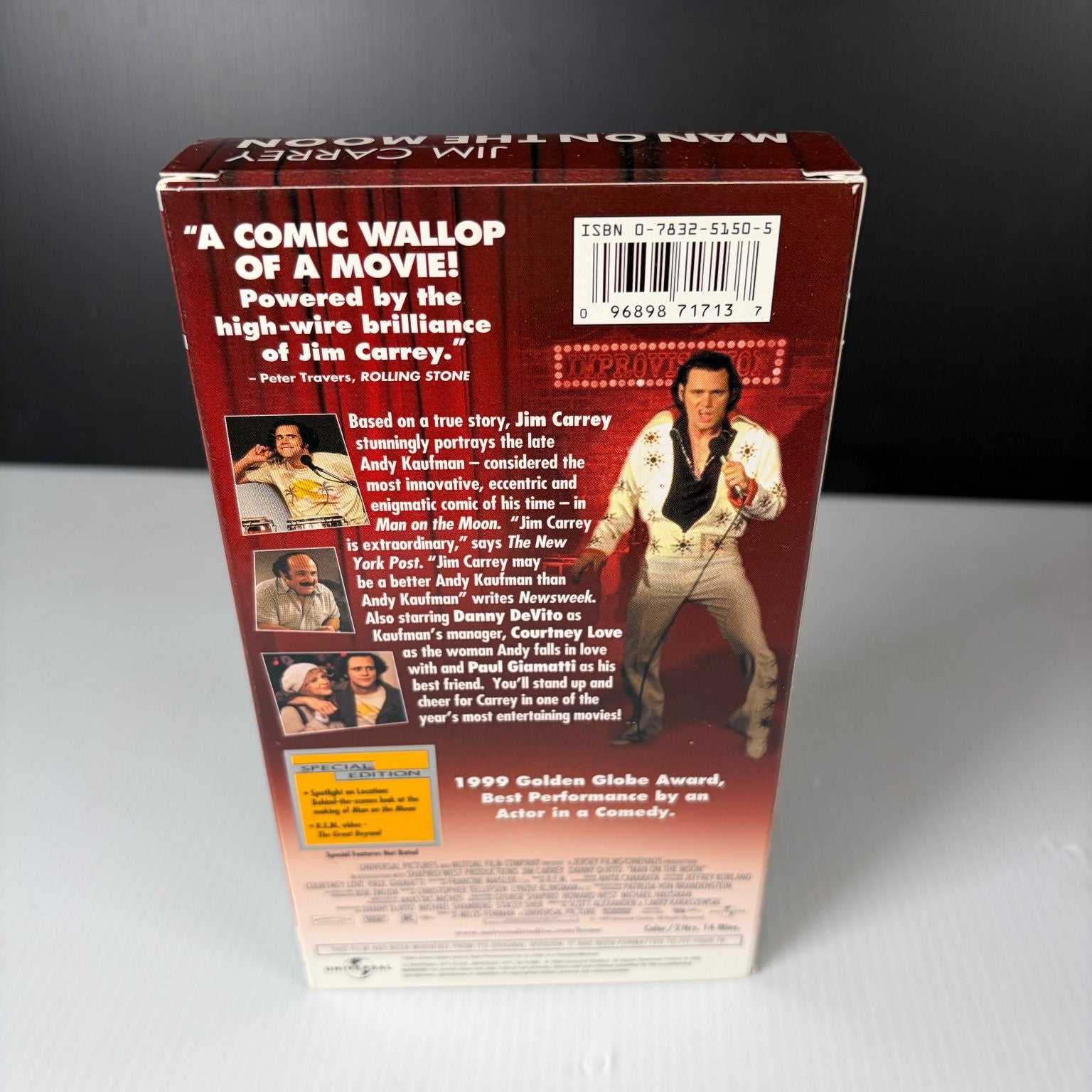 Man on the Moon VHS 1999 Andy Kaufman Biopic Special Edition Jim Carrey