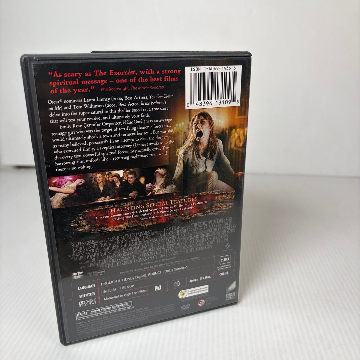 The Exorcism of Emily Rose DVD 2005 Special Edition Laura Linney Bonus Disc