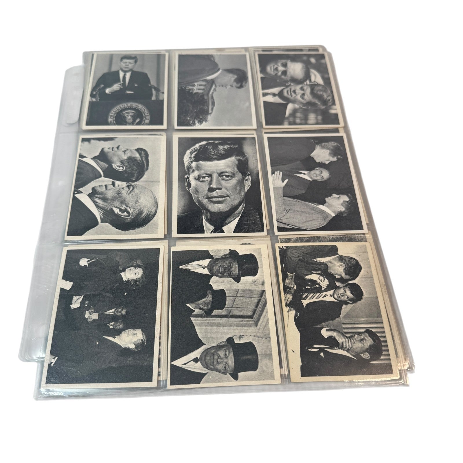 1964 The Story of John F. Kennedy JFK Topps Trading Cards Set of 77 Cards