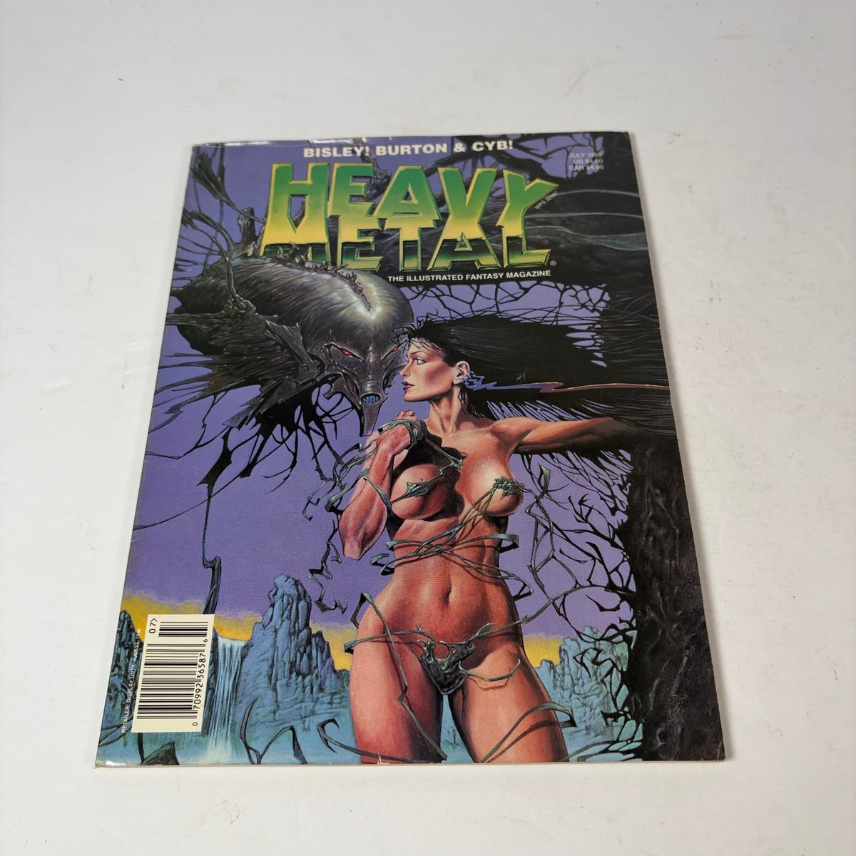 Heavy Metal Magazine July 1996 Bisley Burton Cyb Fantasy Illustrated