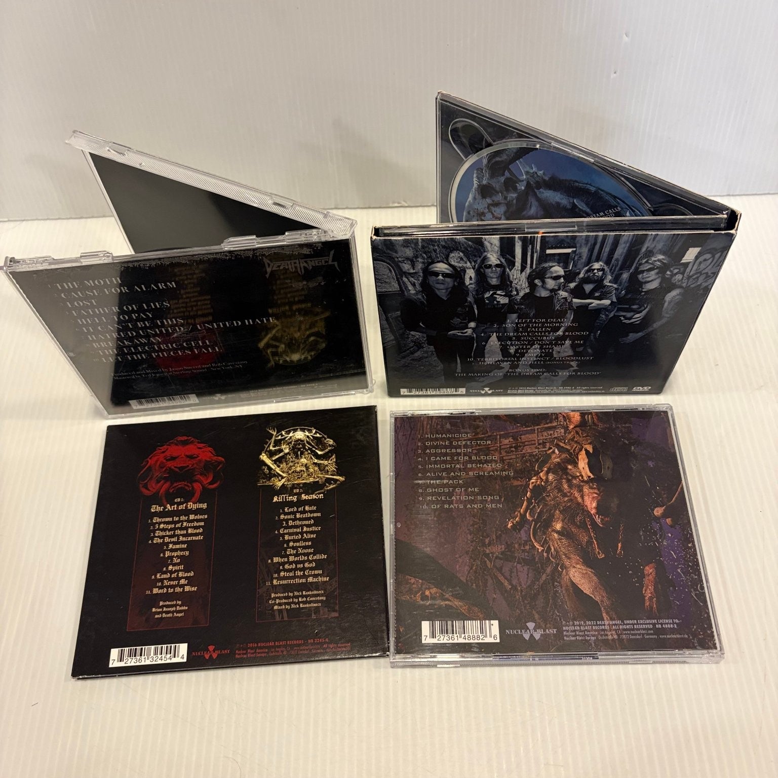 Death Angel 4 CD Lot Humanicide, Art of Dying & More Thrash Metal Nuclear Blast