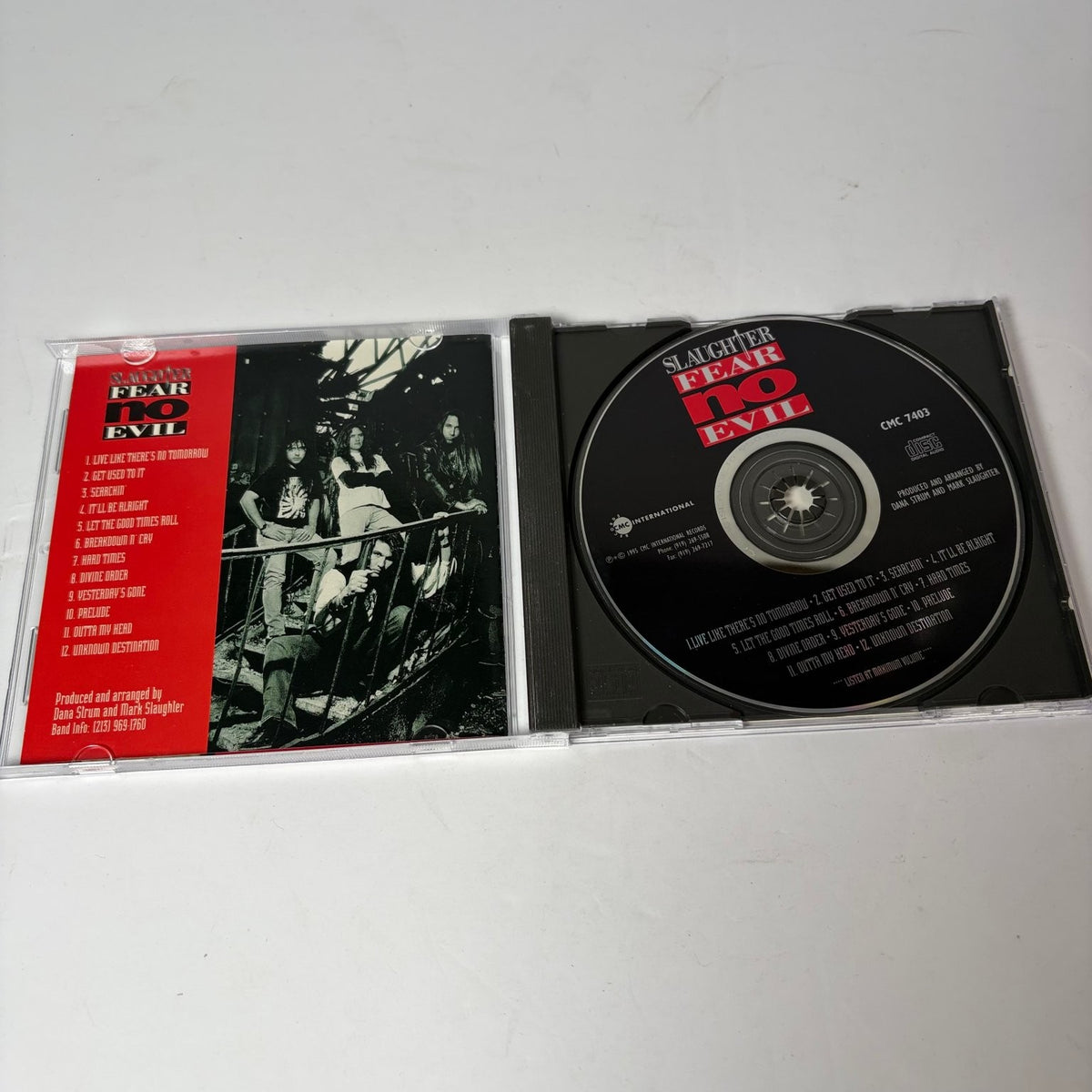 Slaughter - Fear No Evil CD (1995) Hard Rock Hair Metal CMC 7403 Excellent