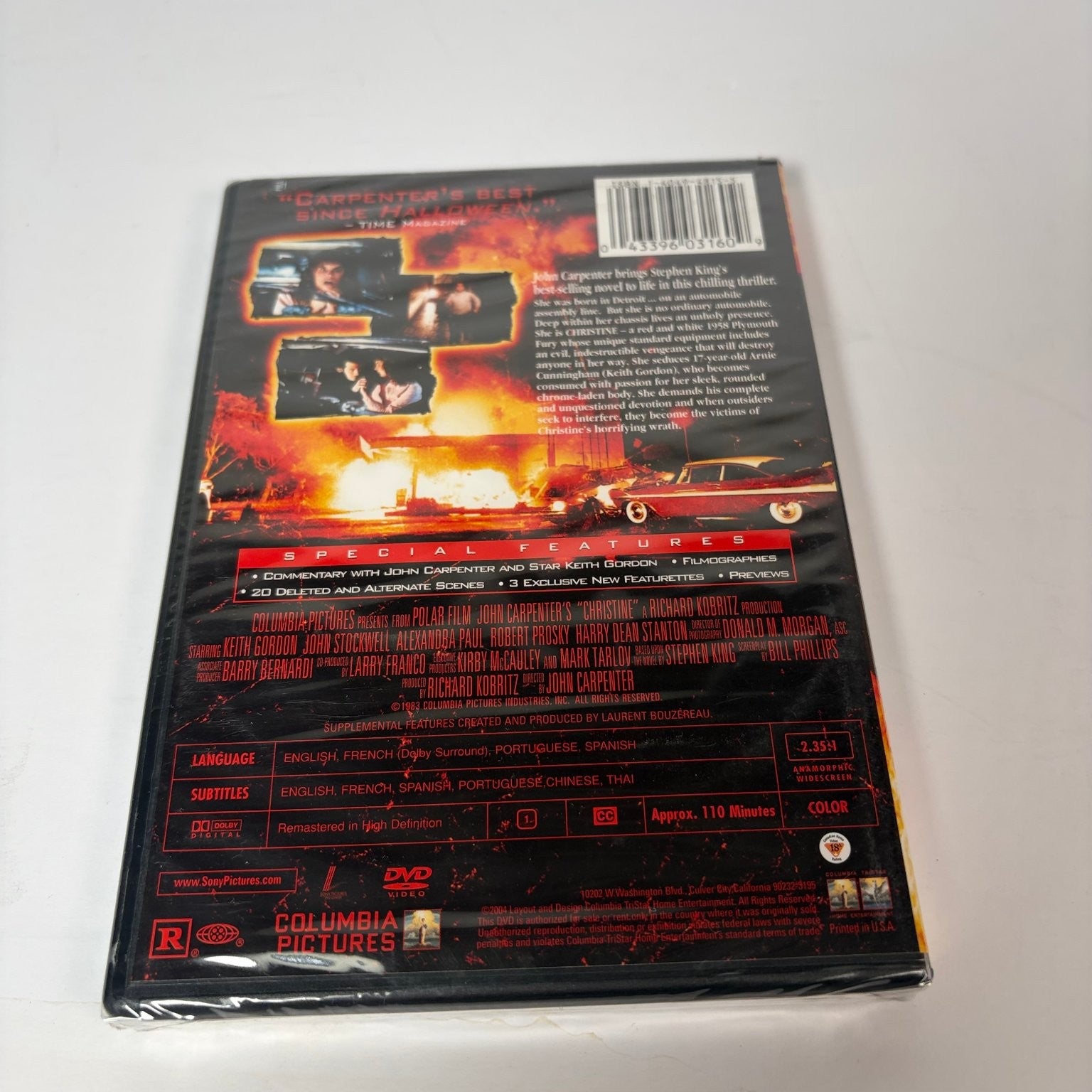 Christine DVD 2004 Special Edition John Carpenter Stephen King Horror