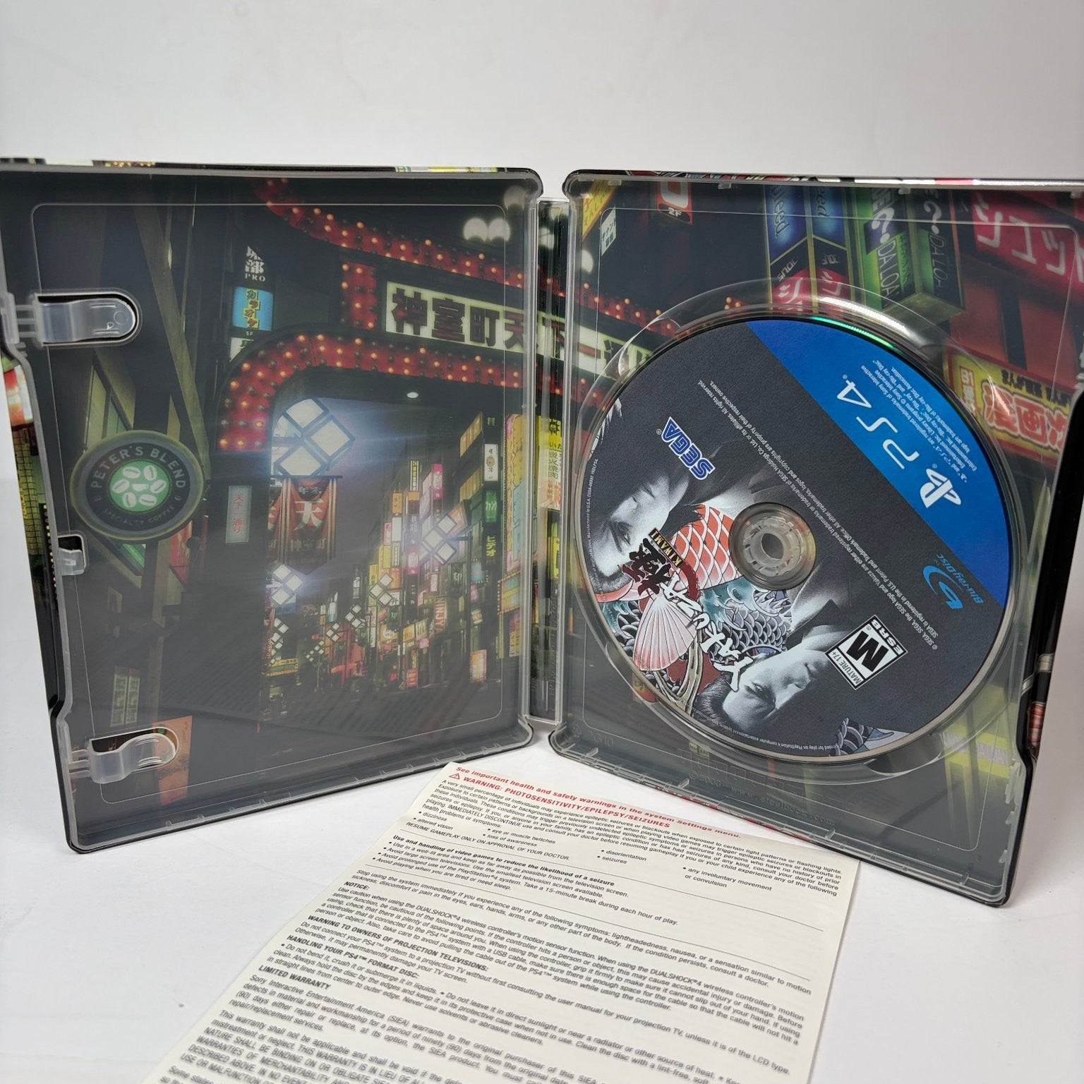 Yakuza Kiwami Steelbook Edition PS4 Video Game Action Adventure SEGA