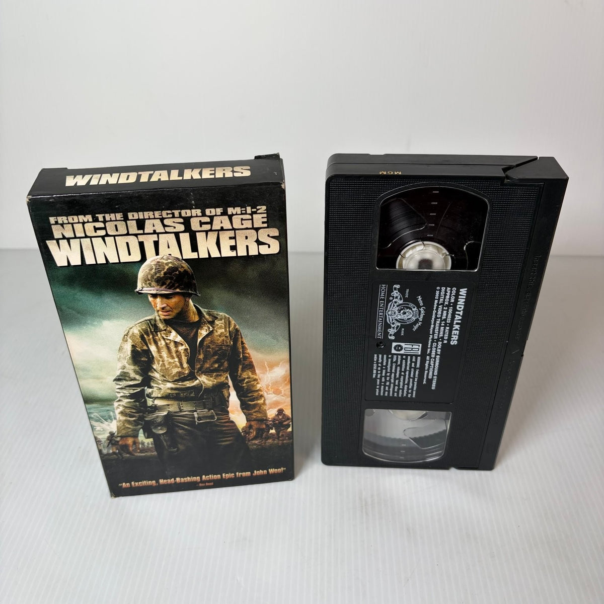 Windtalkers VHS 2002 War Action John Woo Nicolas Cage MGM