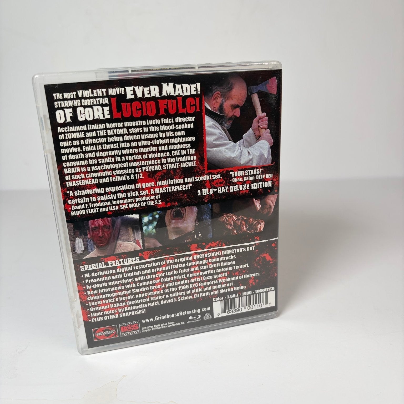 Cat in the Brain Blu-ray 1990 Lucio Fulci Deluxe Edition w/ Soundtrack Complete